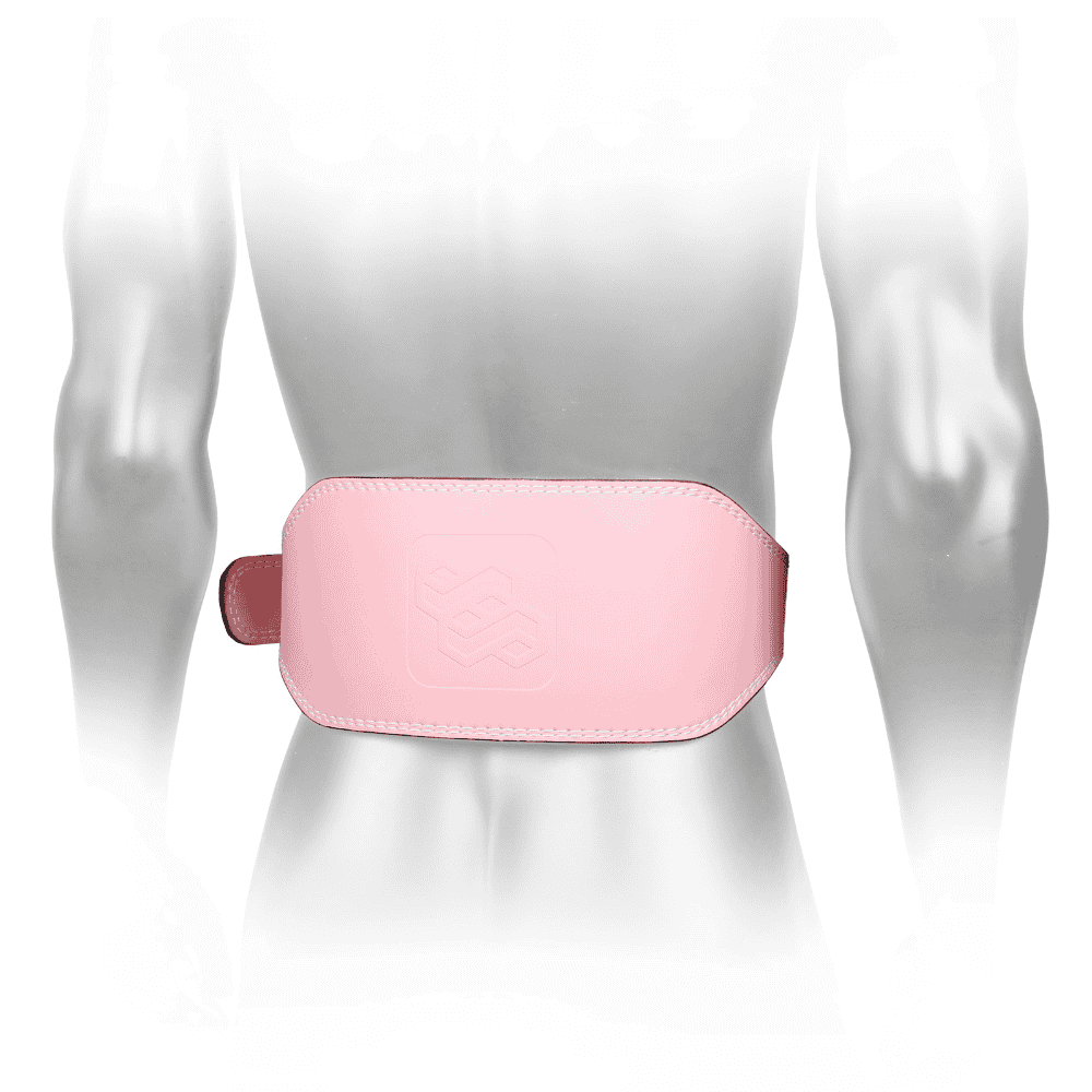 Leather Weight Lifting Gym Support Belt - Powerlifting Training Lumbar Back