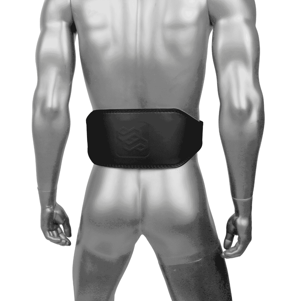 Leather Weight Lifting Gym Support Belt - Powerlifting Training Lumbar Back