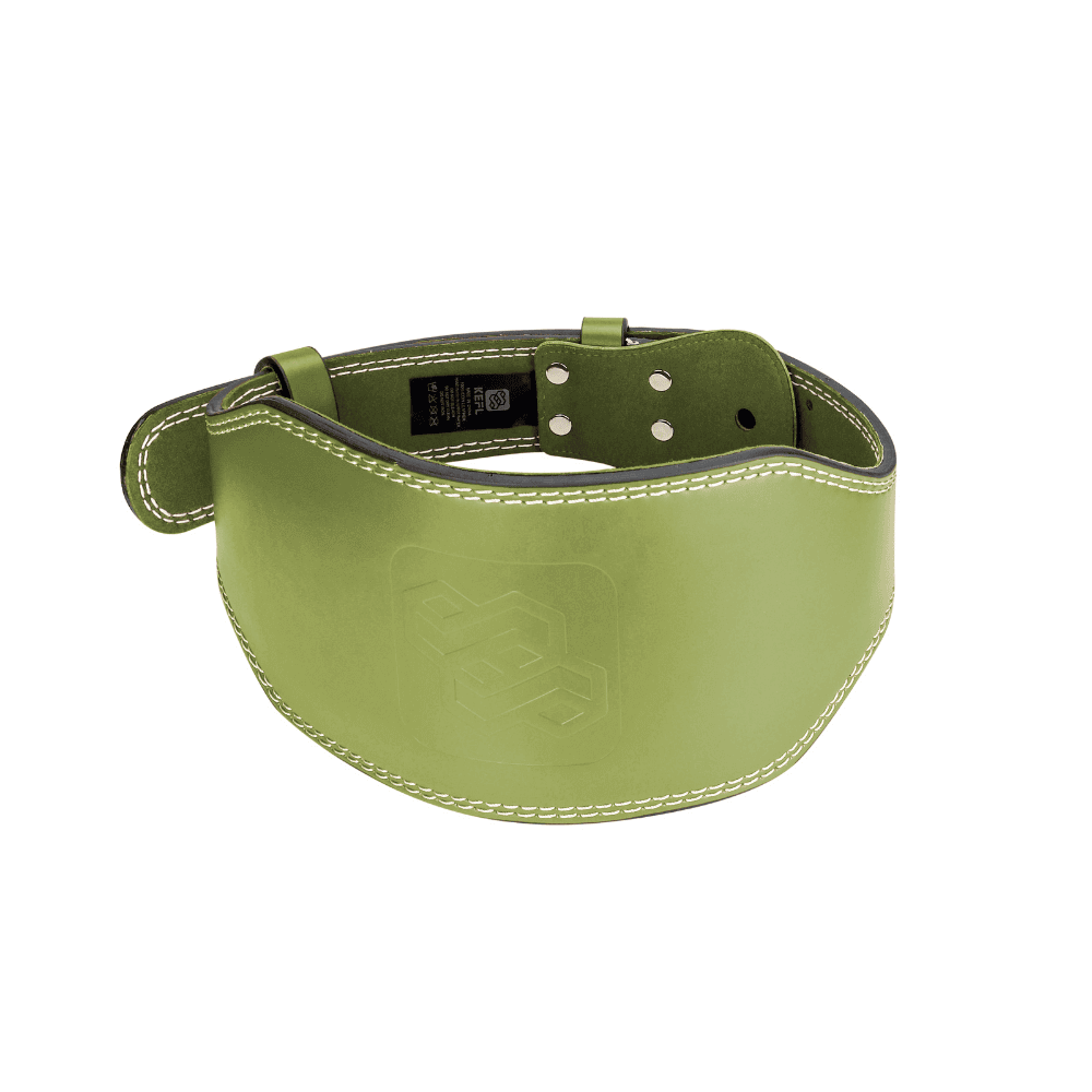 Leather Weight Lifting Gym Support Belt - Powerlifting Training Lumbar Back