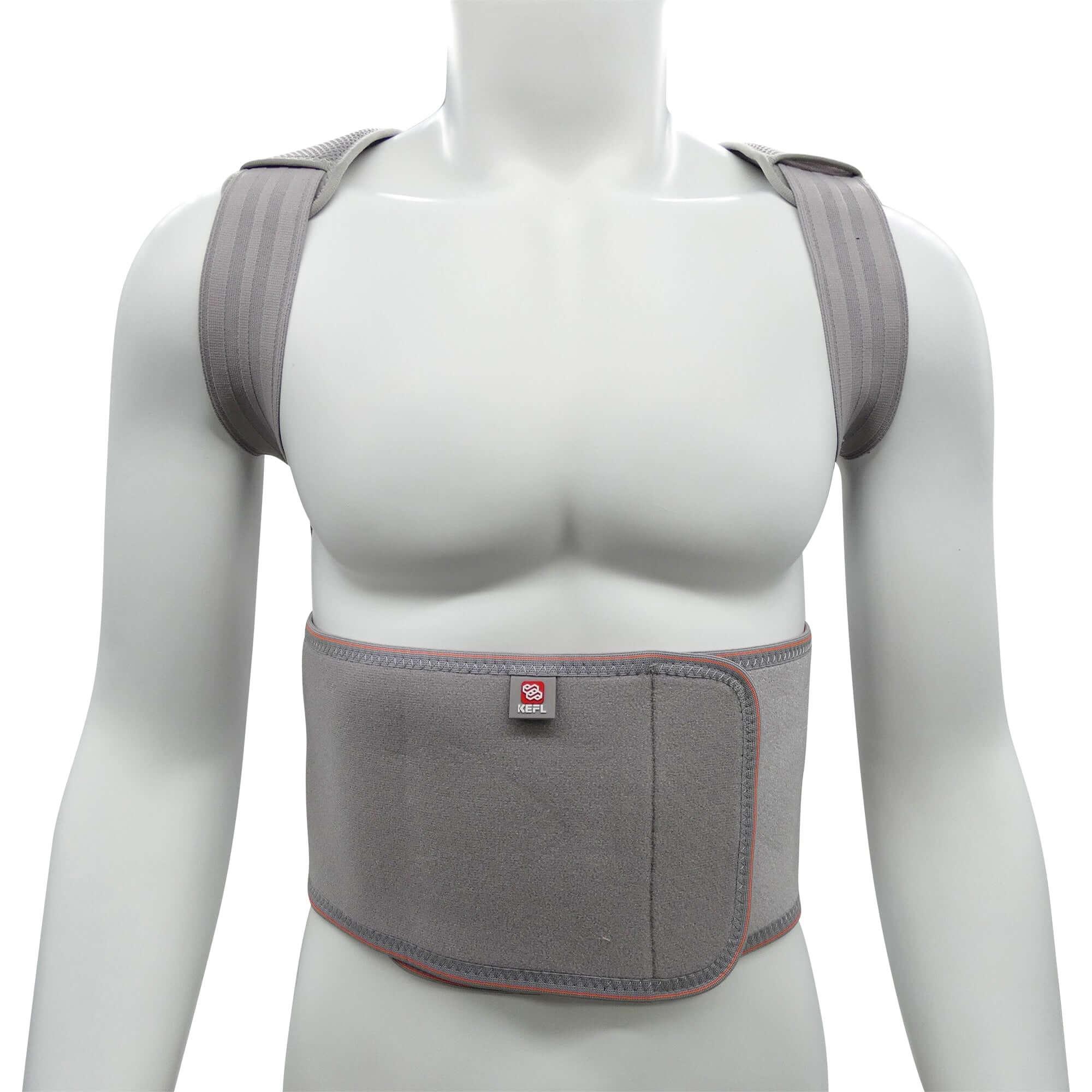 Back Brace Posture Corrector Spinal Support - Upper and Lower Back Support, Adjustable Neoprene Belt Strap - KEFLUK