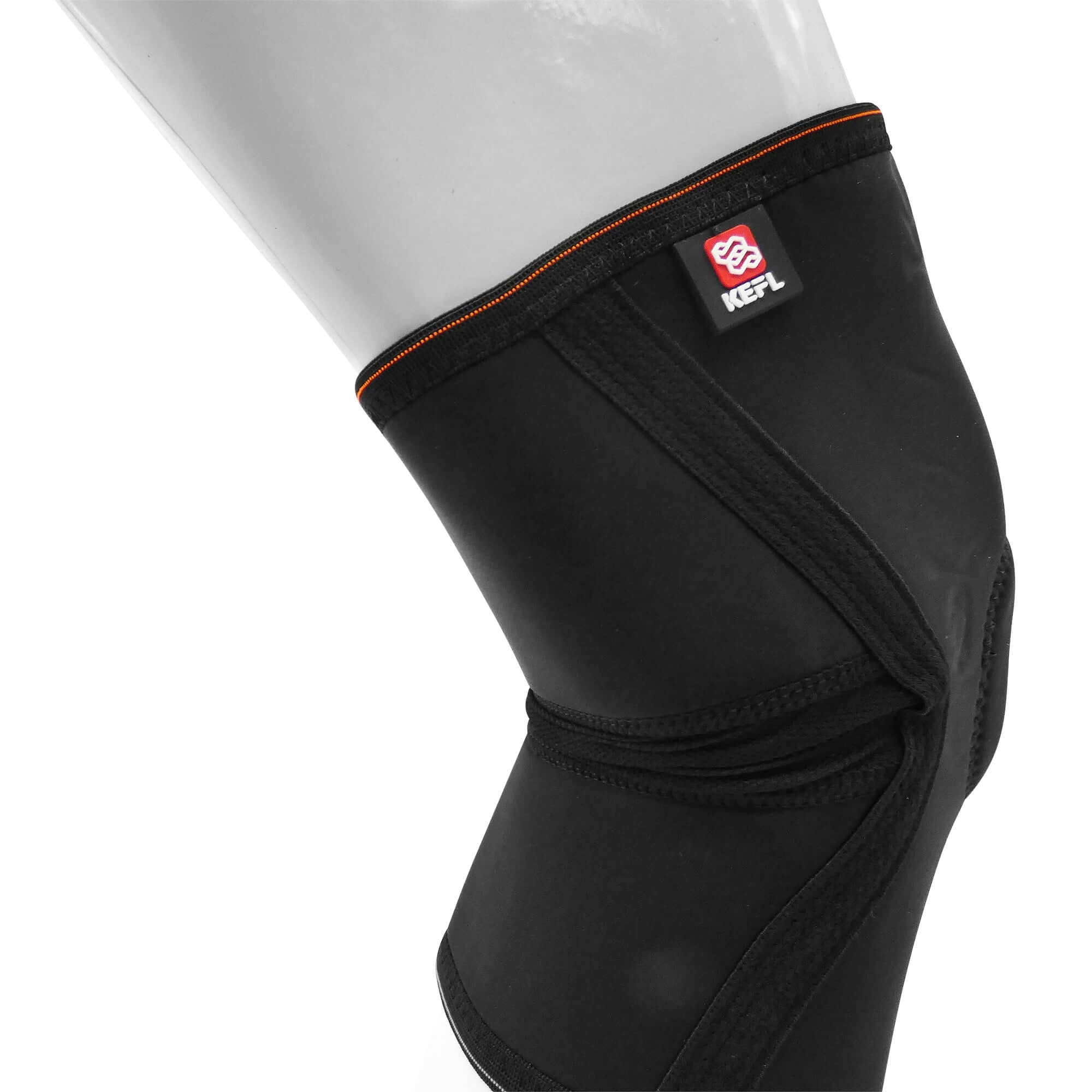 Basic Knee Support Open Patella Brace with Straps - KEFLUK