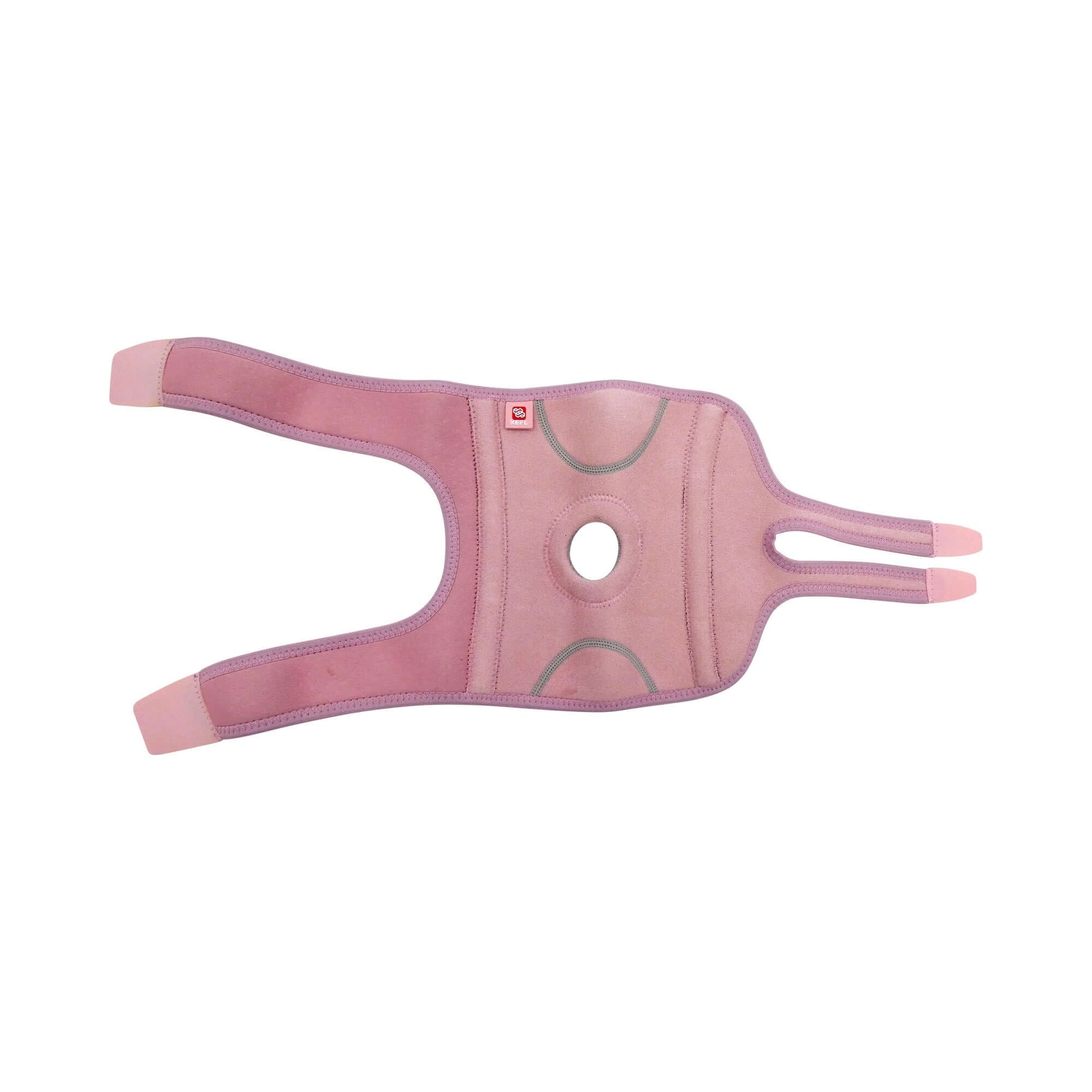 Extended Knee Support Open Patella Brace with Straps