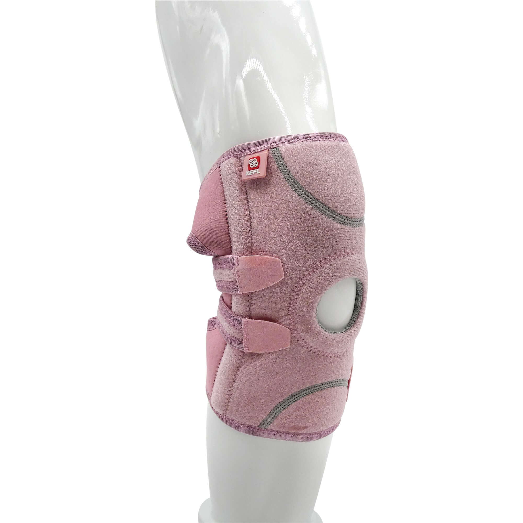 Extended Knee Support Open Patella Brace with Straps - KEFLUK