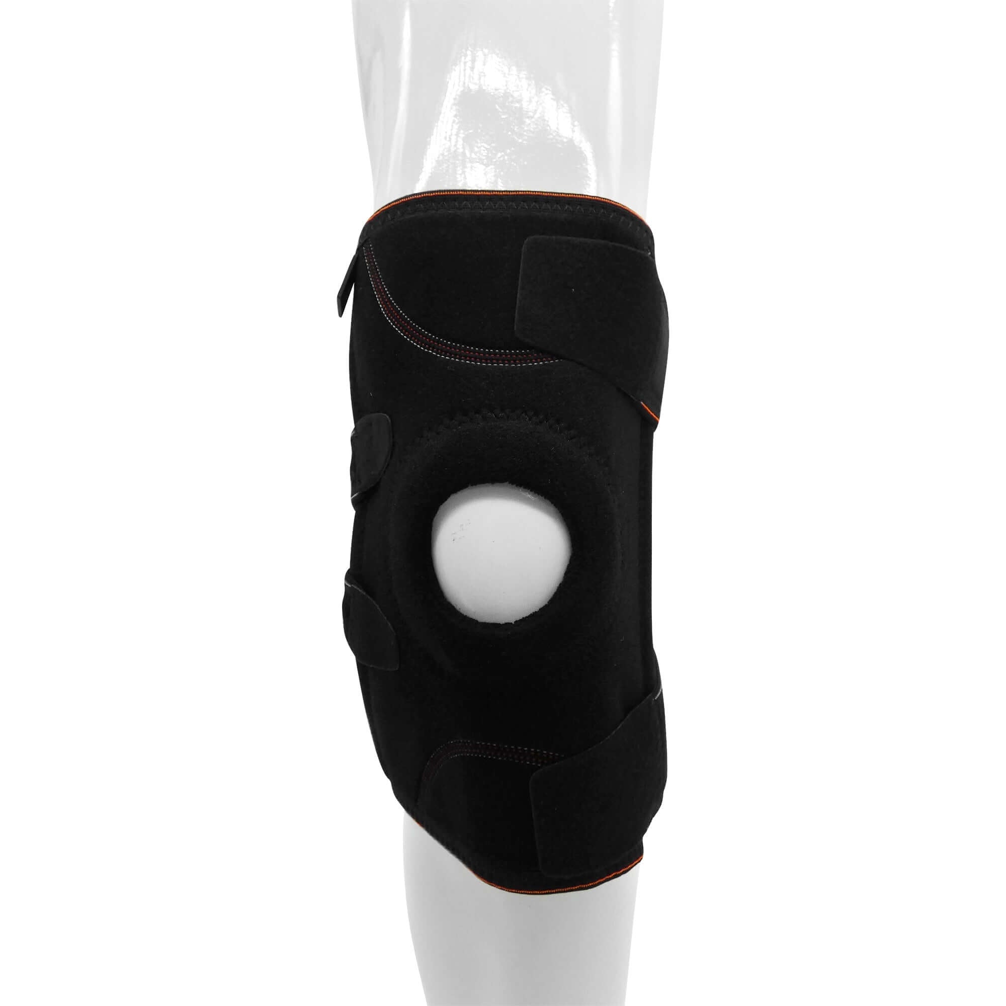 Extended Knee Support Open Patella Brace with Straps - KEFLUK