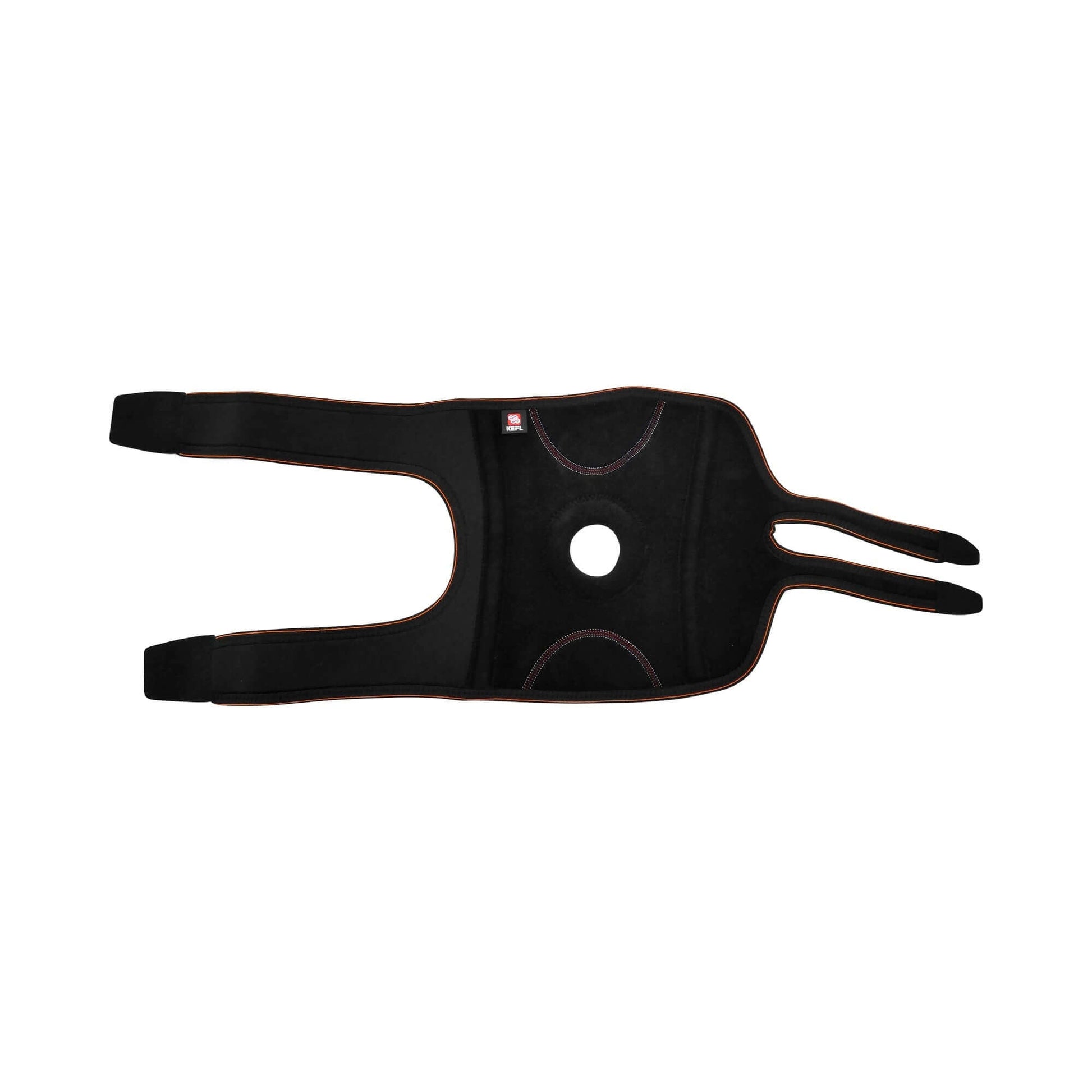 Extended Knee Support Open Patella Brace with Straps