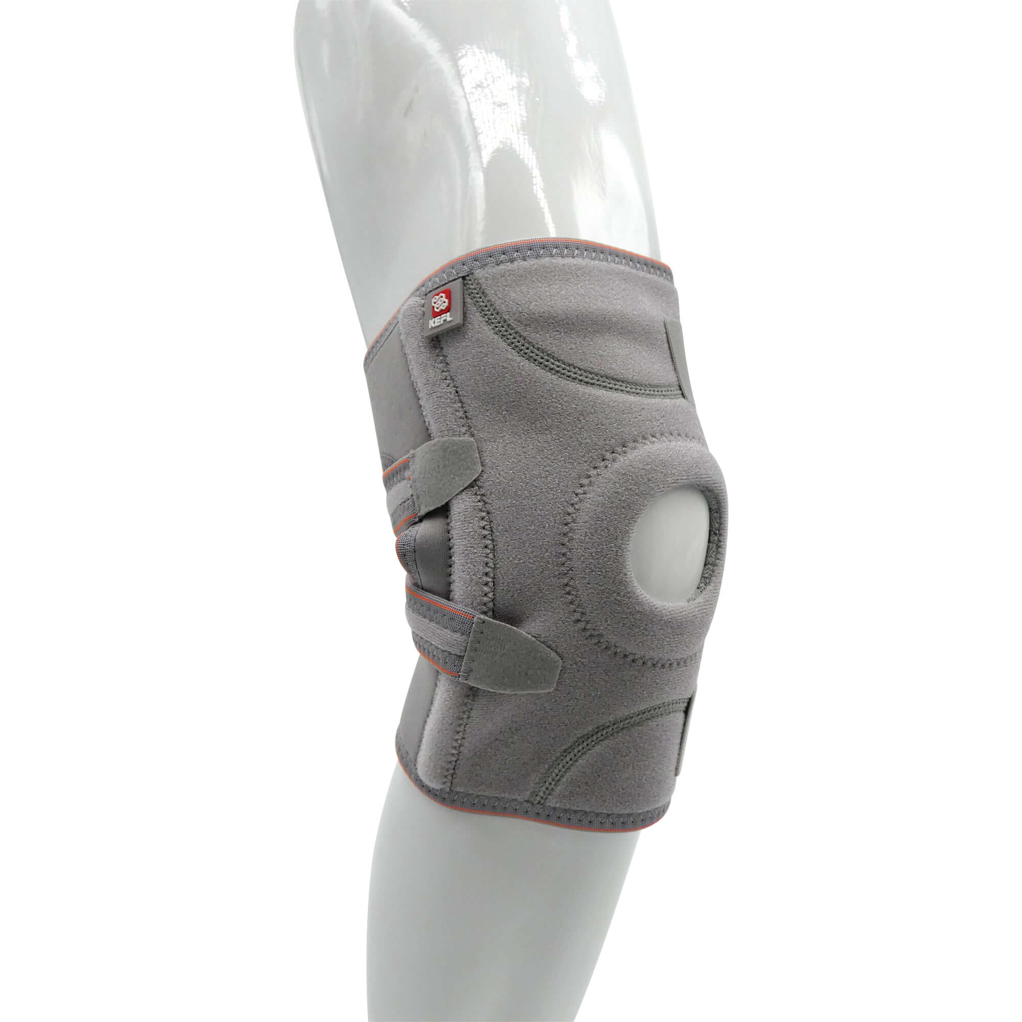 Extended Knee Support Open Patella Brace with Straps - KEFLUK