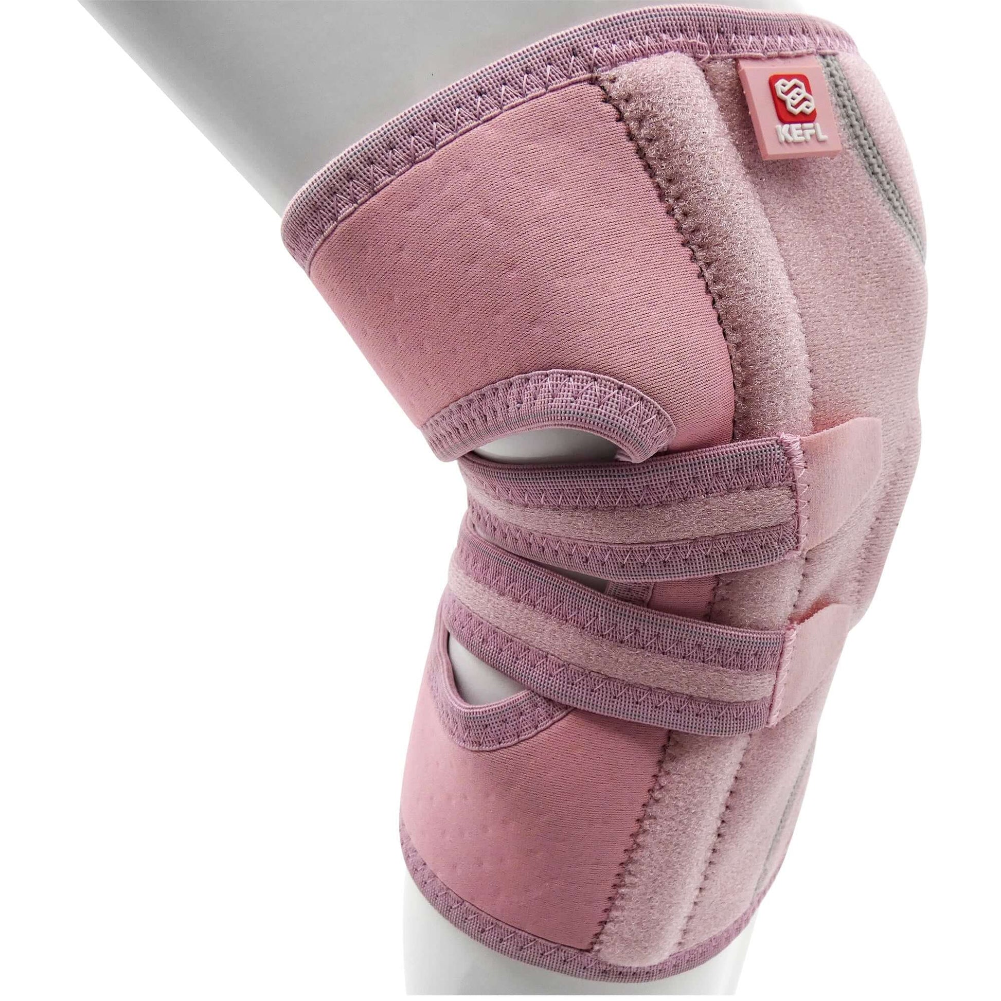 Extended Knee Support Open Patella Brace with Straps