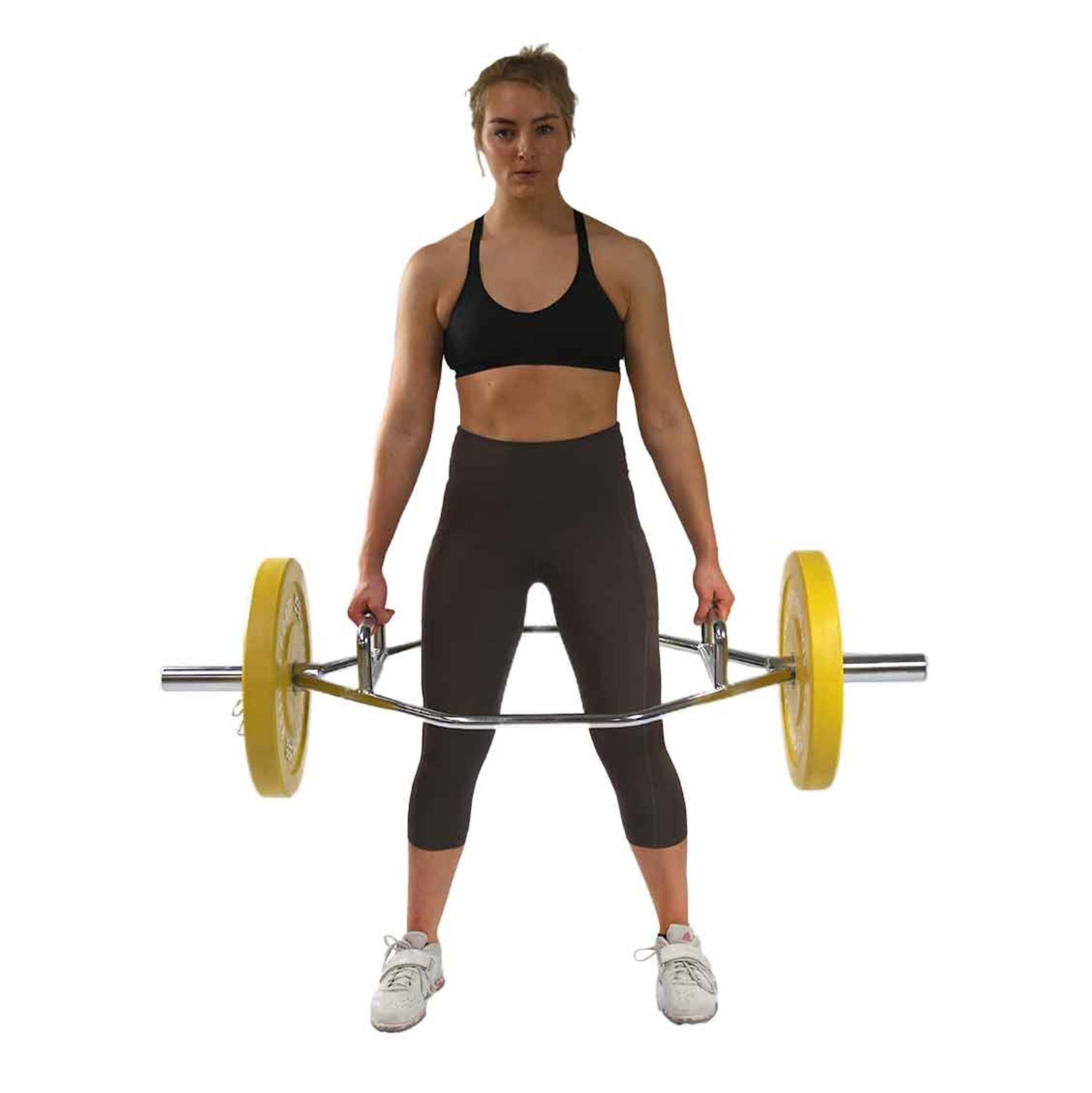 KEFL 2" Olympic Hex Bar 150CM Silver - Black