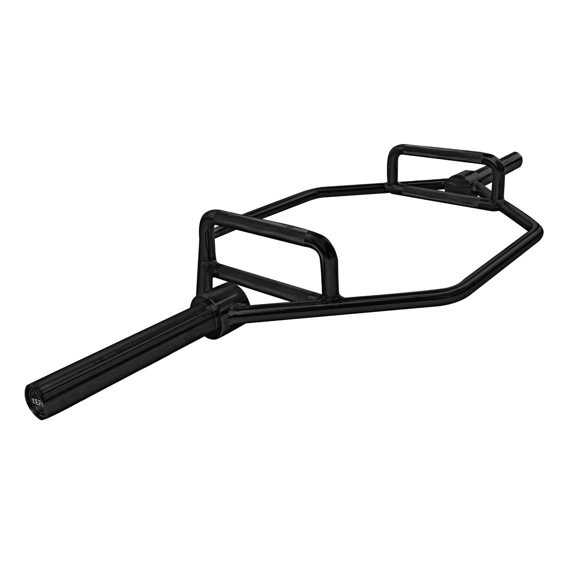 KEFL 2" Olympic Hex Bar 150CM Silver - Black