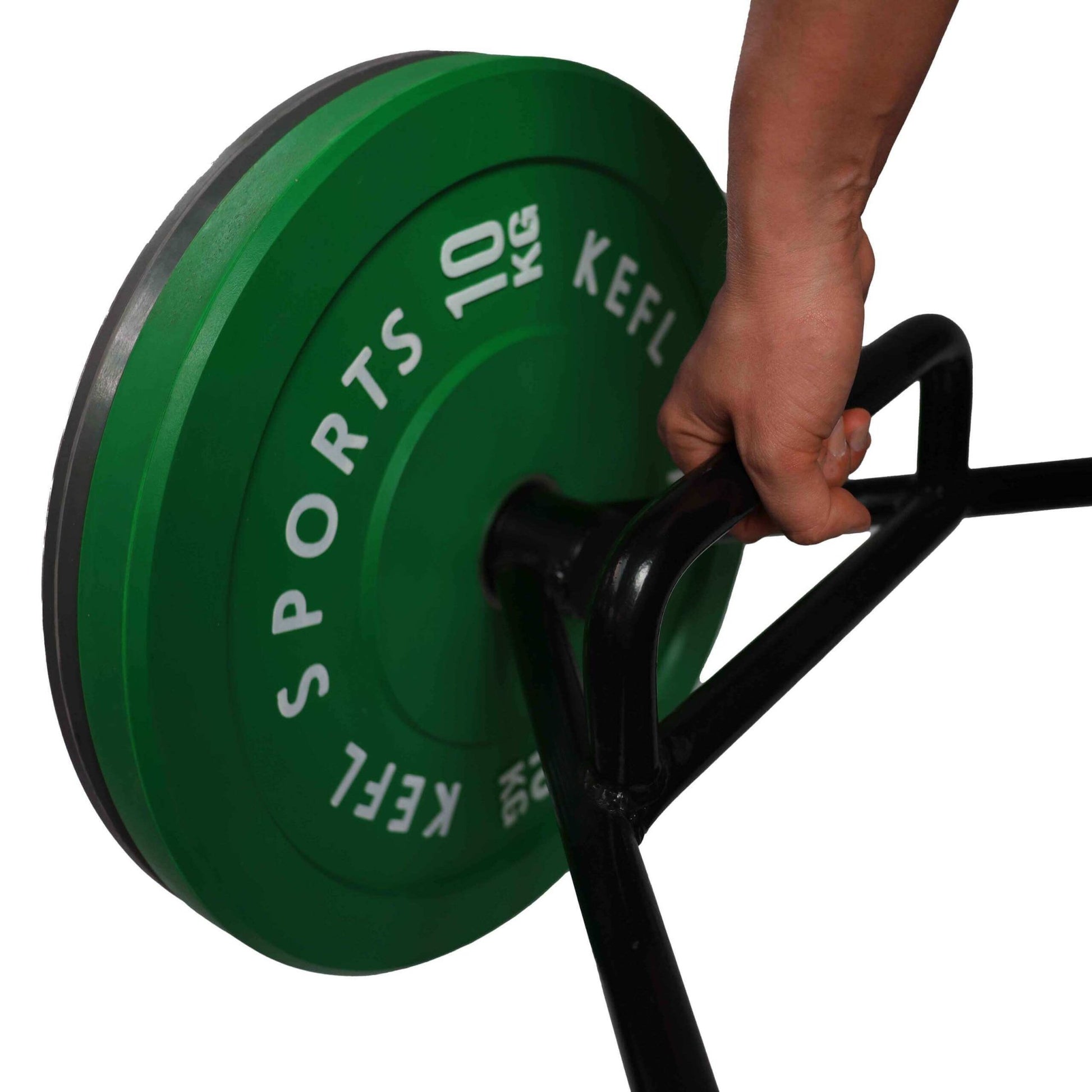 KEFL 2" Olympic Hex Bar 150CM Silver - Black