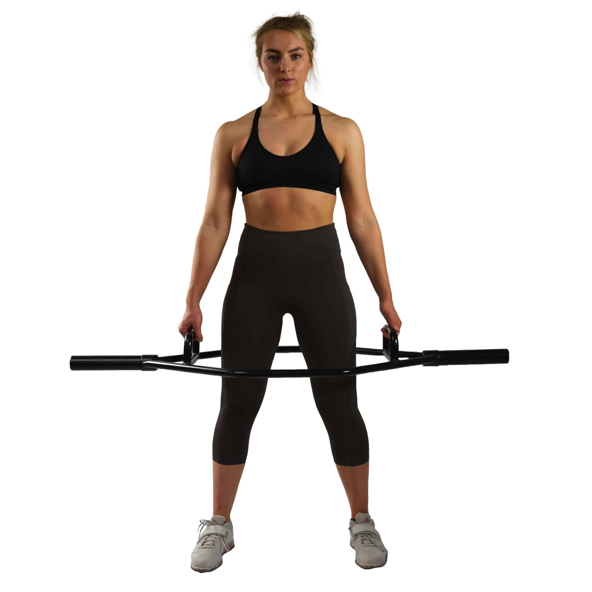 KEFL 2" Olympic Hex Bar 150CM Silver - Black