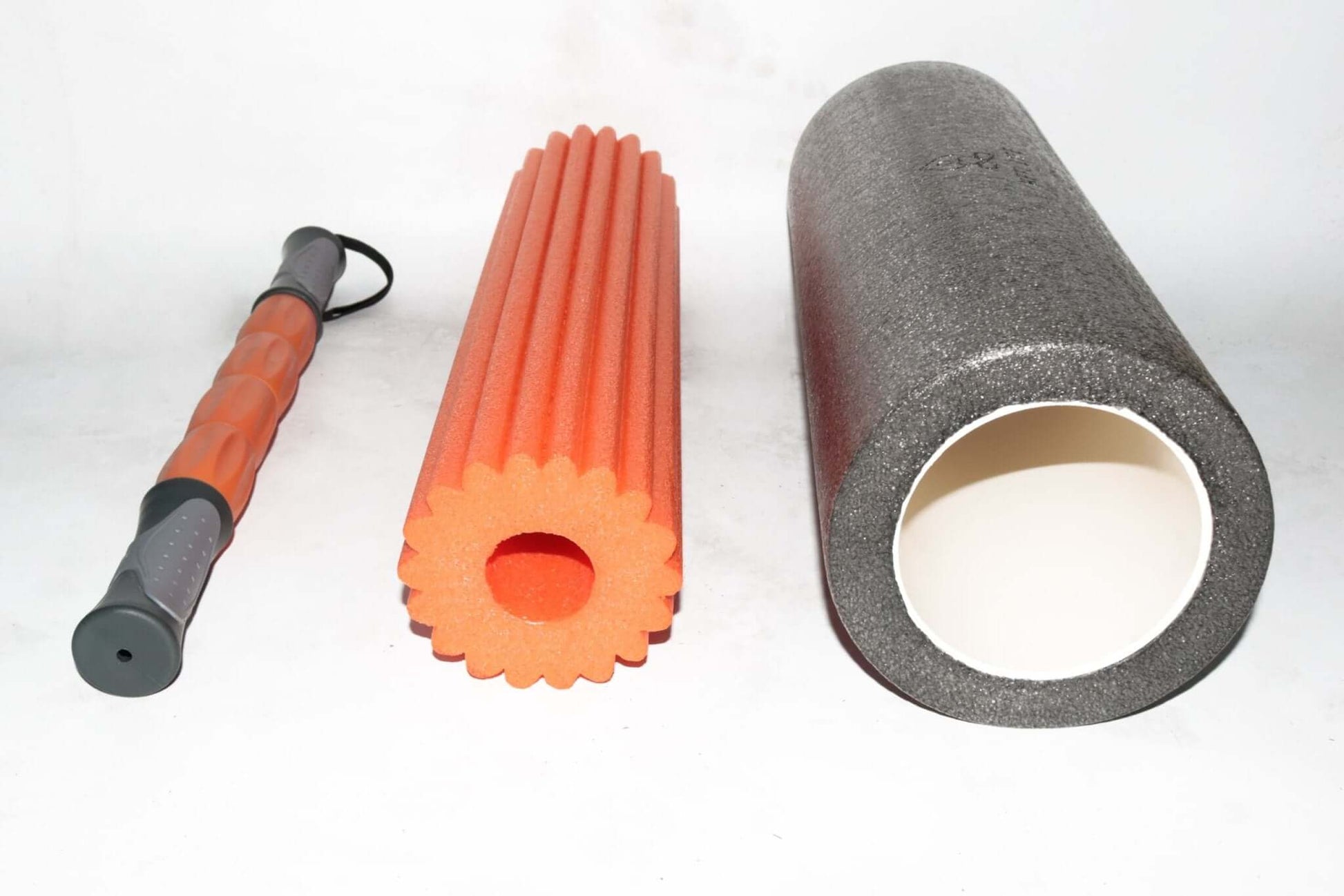 KEFL 3 in 1 Foam Roller, Orange - Black