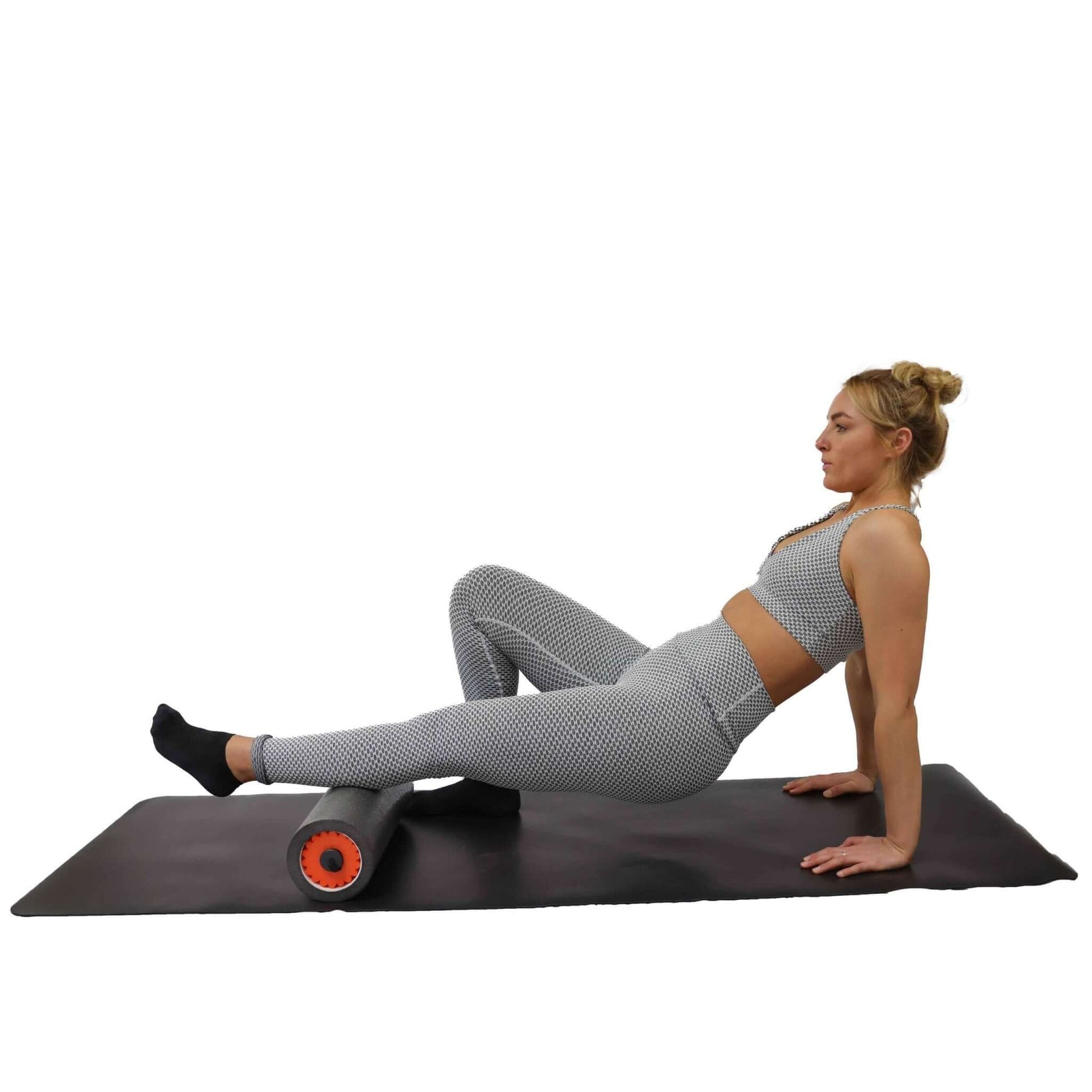 KEFL 3 in 1 Foam Roller, Orange - Black