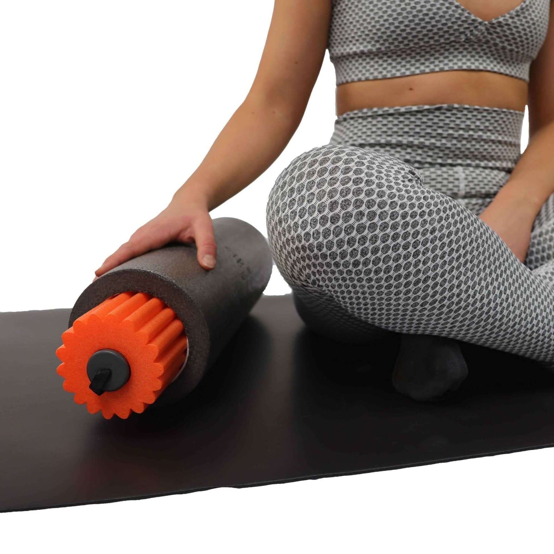 KEFL 3 in 1 Foam Roller, Orange - Black