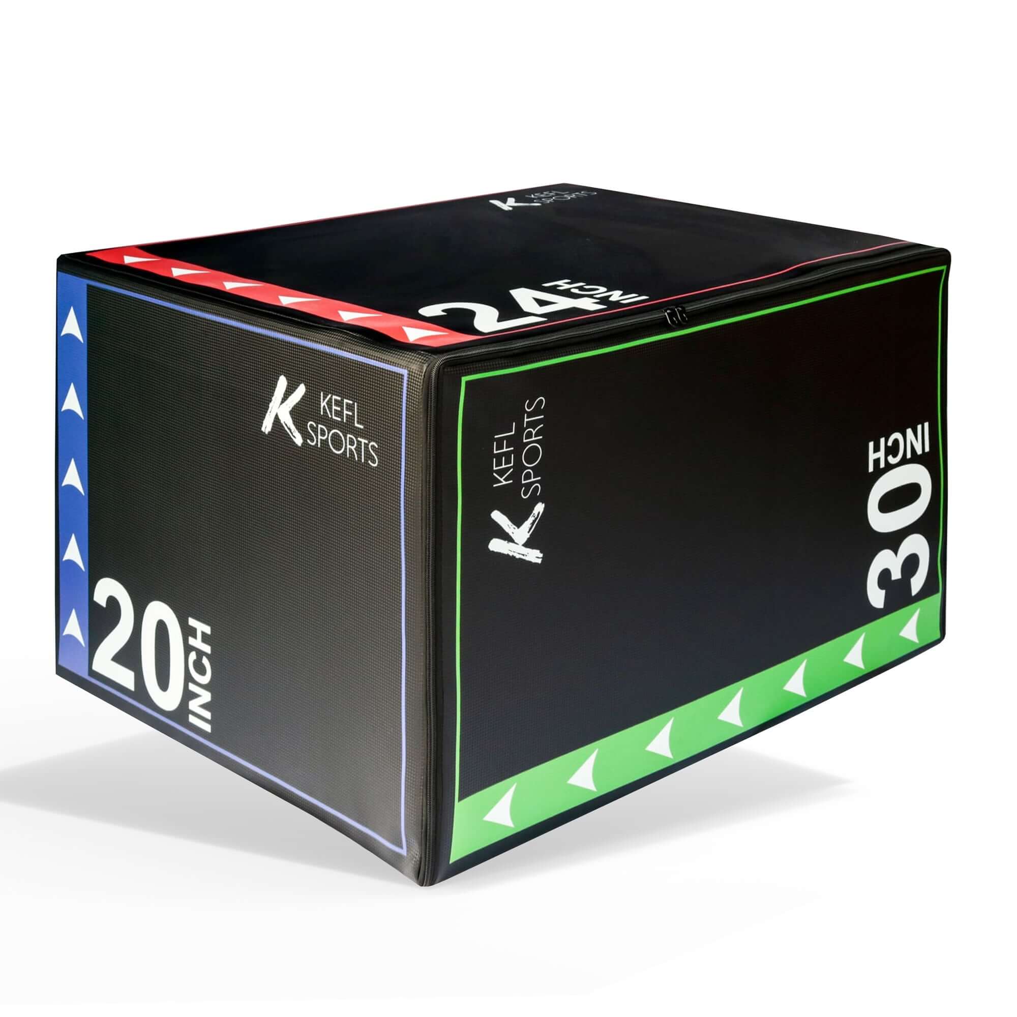 KEFL 3 in 1 Soft Plyo Jump Box - 30" X 24" X 20" - KEFLUK