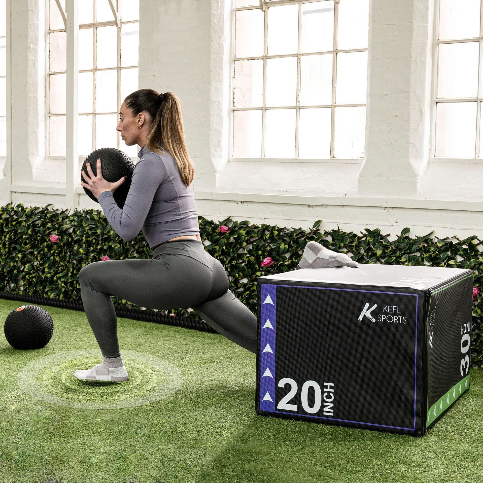 KEFL 3 in 1 Soft Plyo Jump Box - 30" X 24" X 20"
