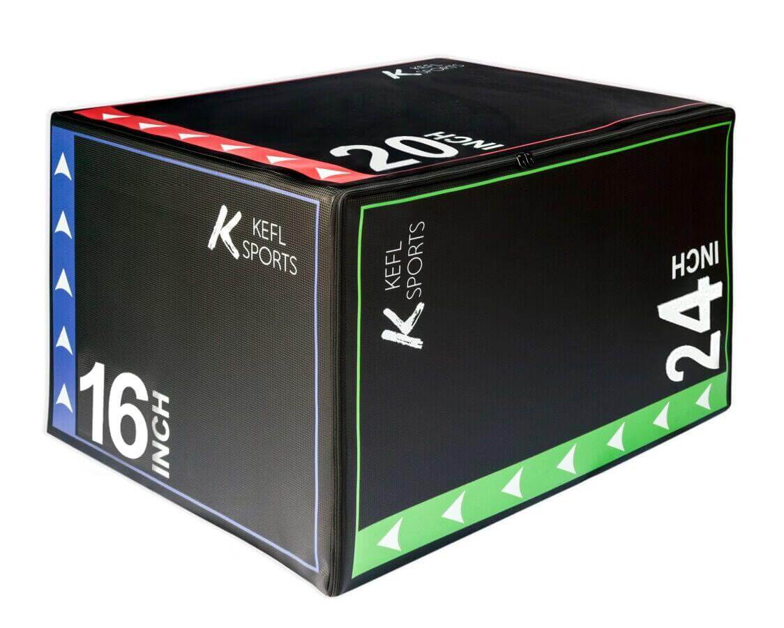 KEFL 3 in 1 Soft Plyometric Jump Box - 24" X 20" X 16" - KEFLUK