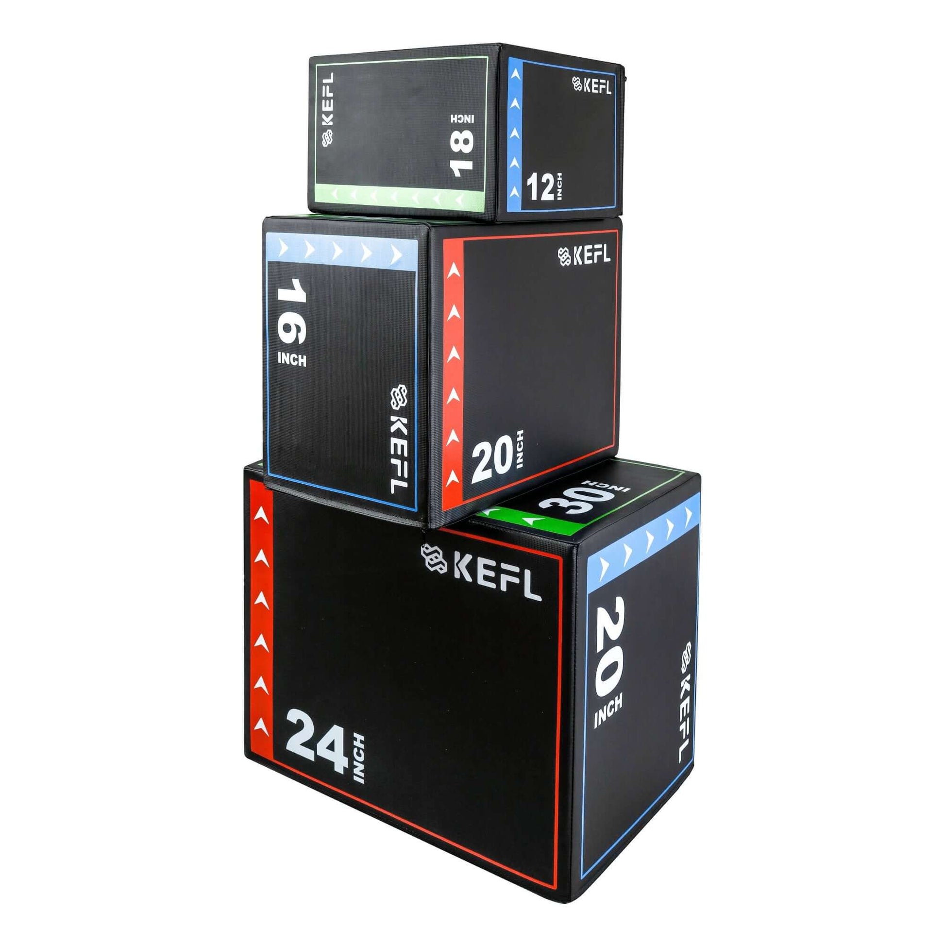 KEFL 3 in 1 Soft Plyometric Jump Box - SET OF 3