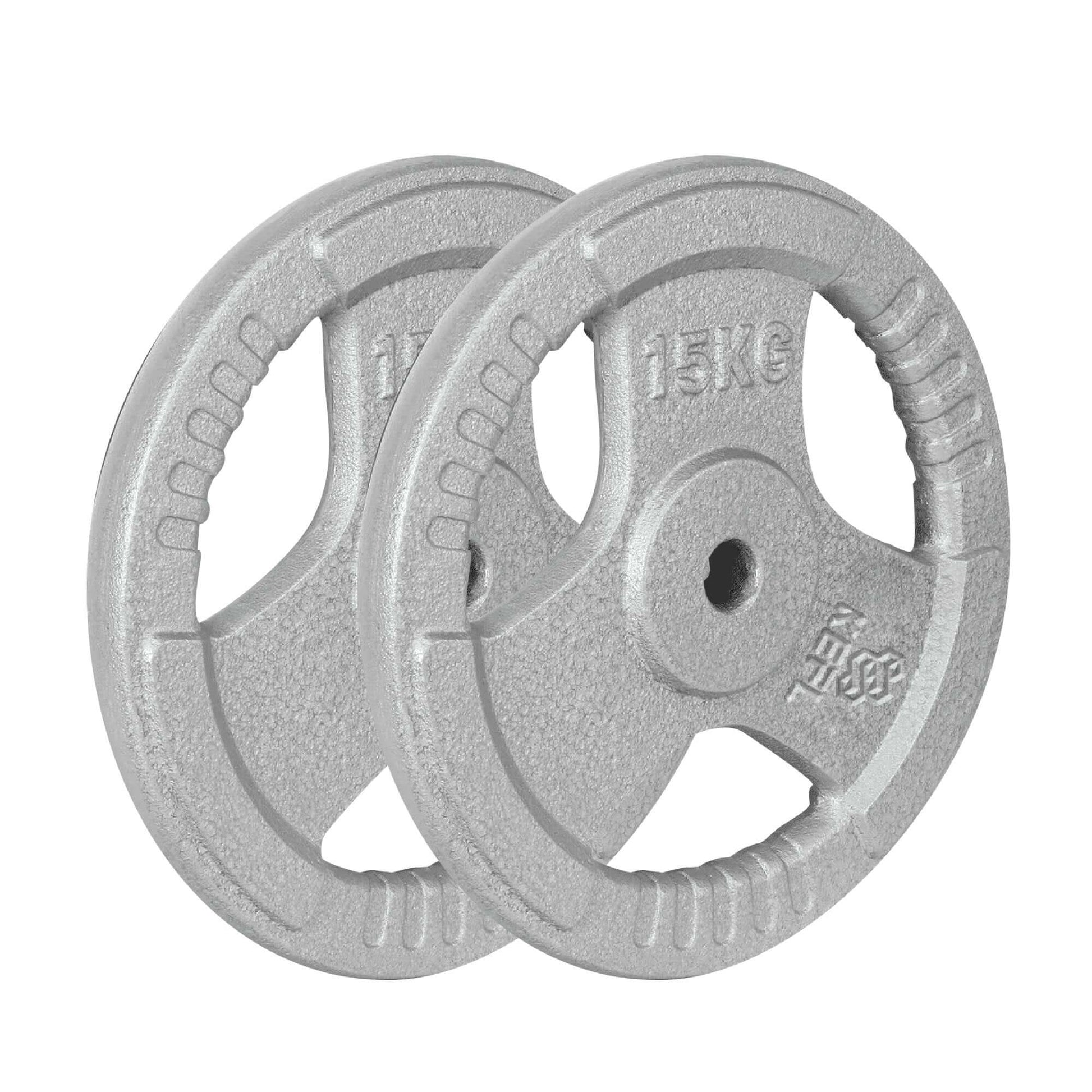 KEFL Cast Iron 1"Tri Grip Weight Plates