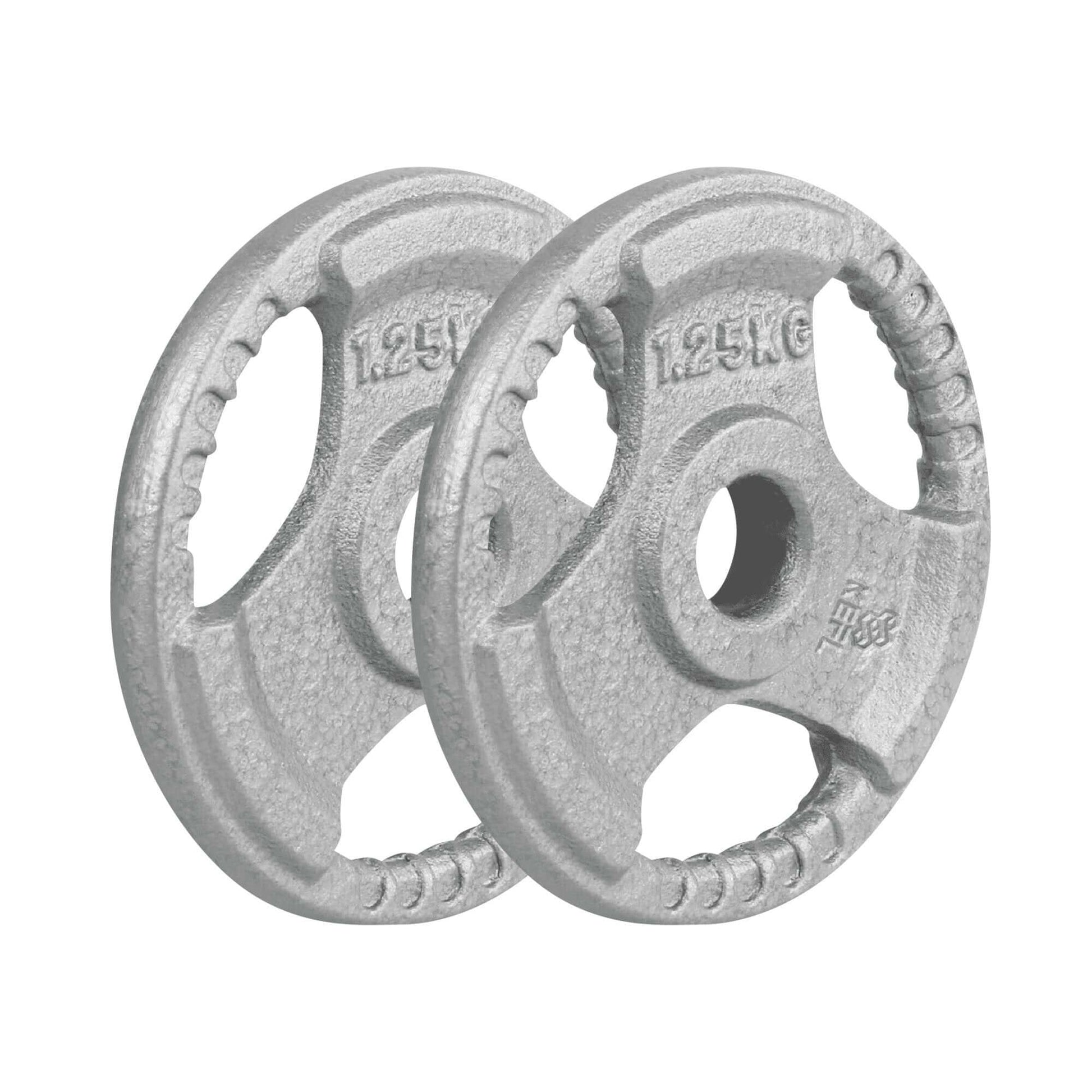KEFL Cast Iron 1"Tri Grip Weight Plates