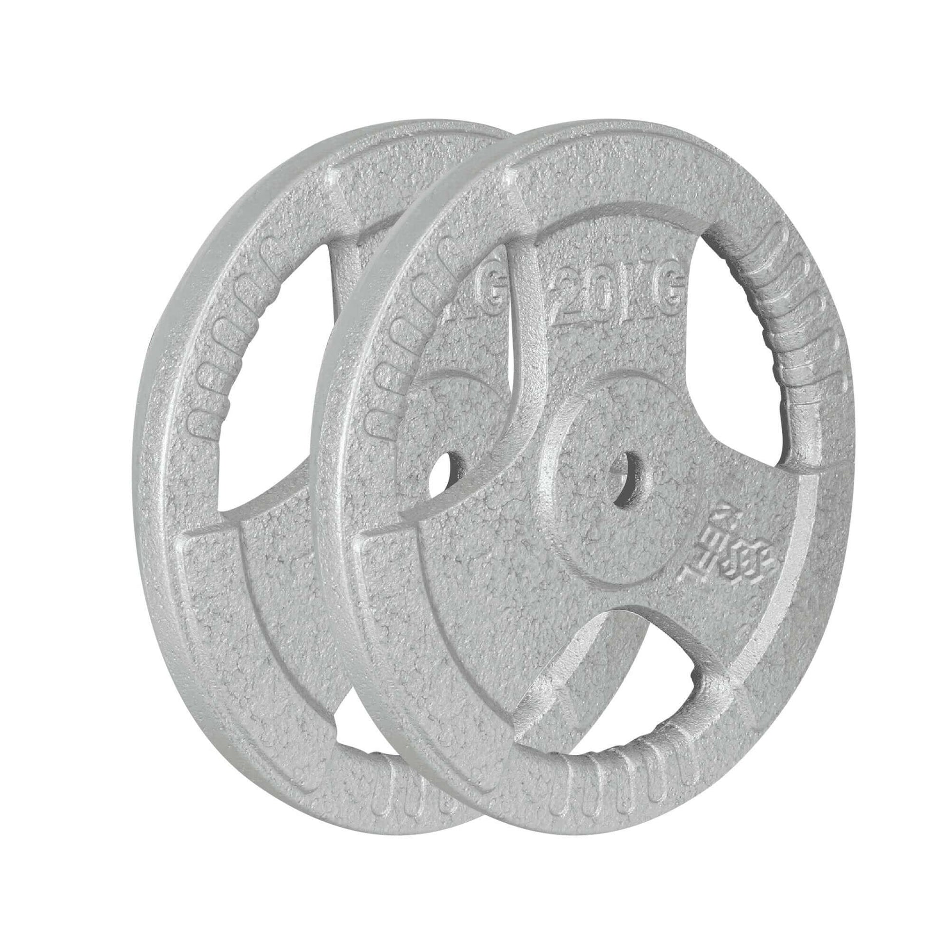 KEFL Cast Iron 1"Tri Grip Weight Plates