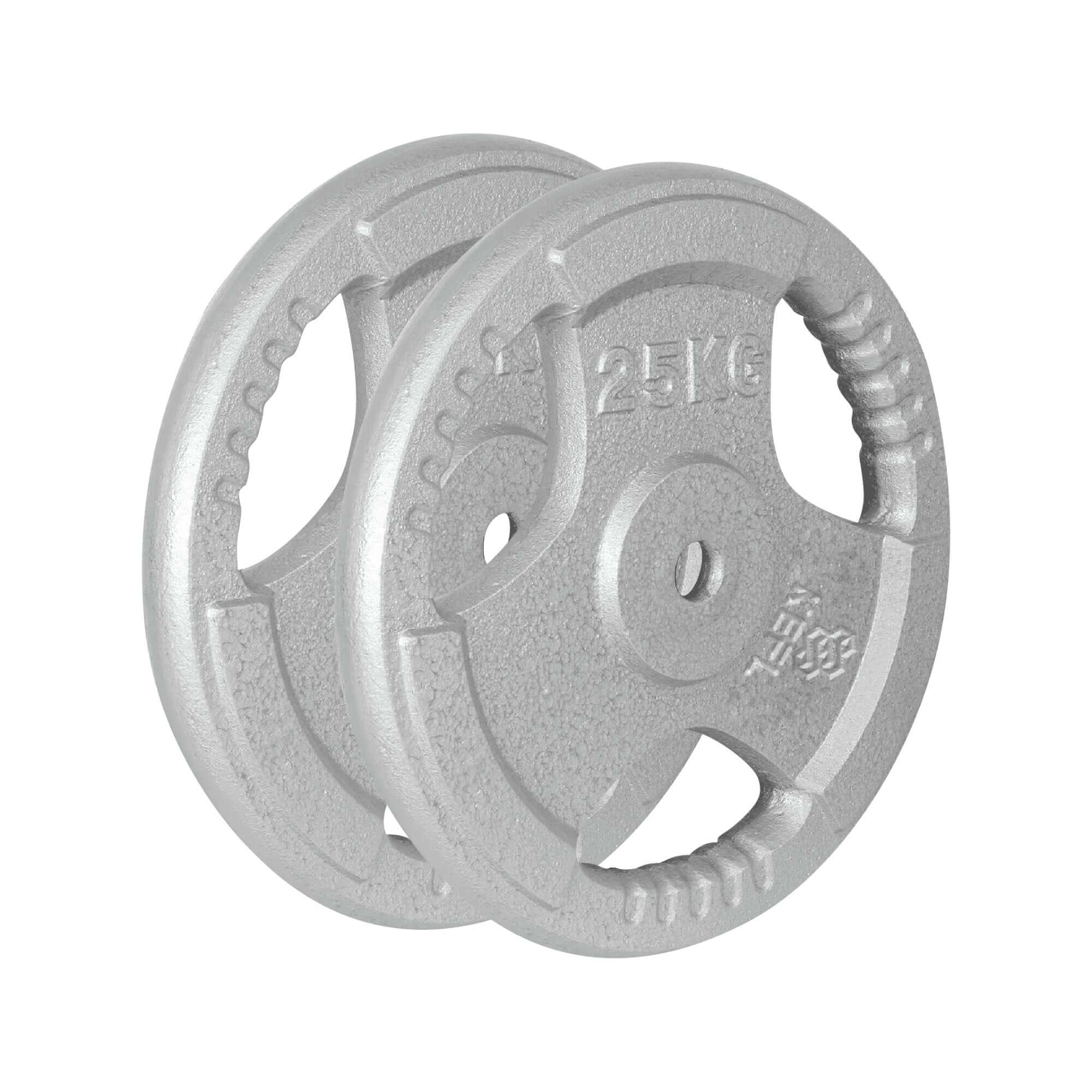 KEFL Cast Iron 1"Tri Grip Weight Plates