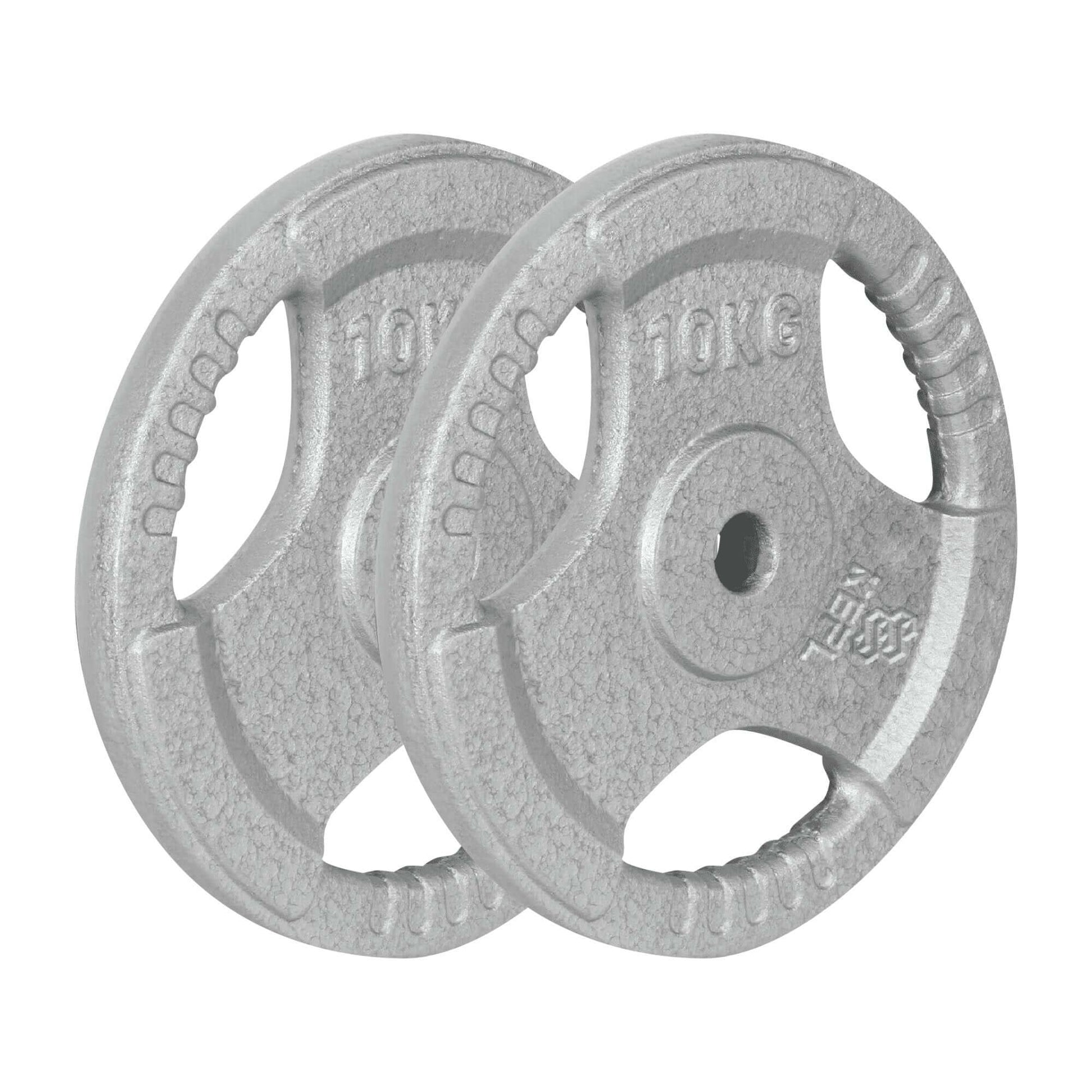 KEFL Cast Iron 1"Tri Grip Weight Plates