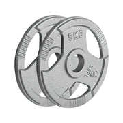 KEFL Cast Iron 2"Olympic Tri Grip Weight Plates