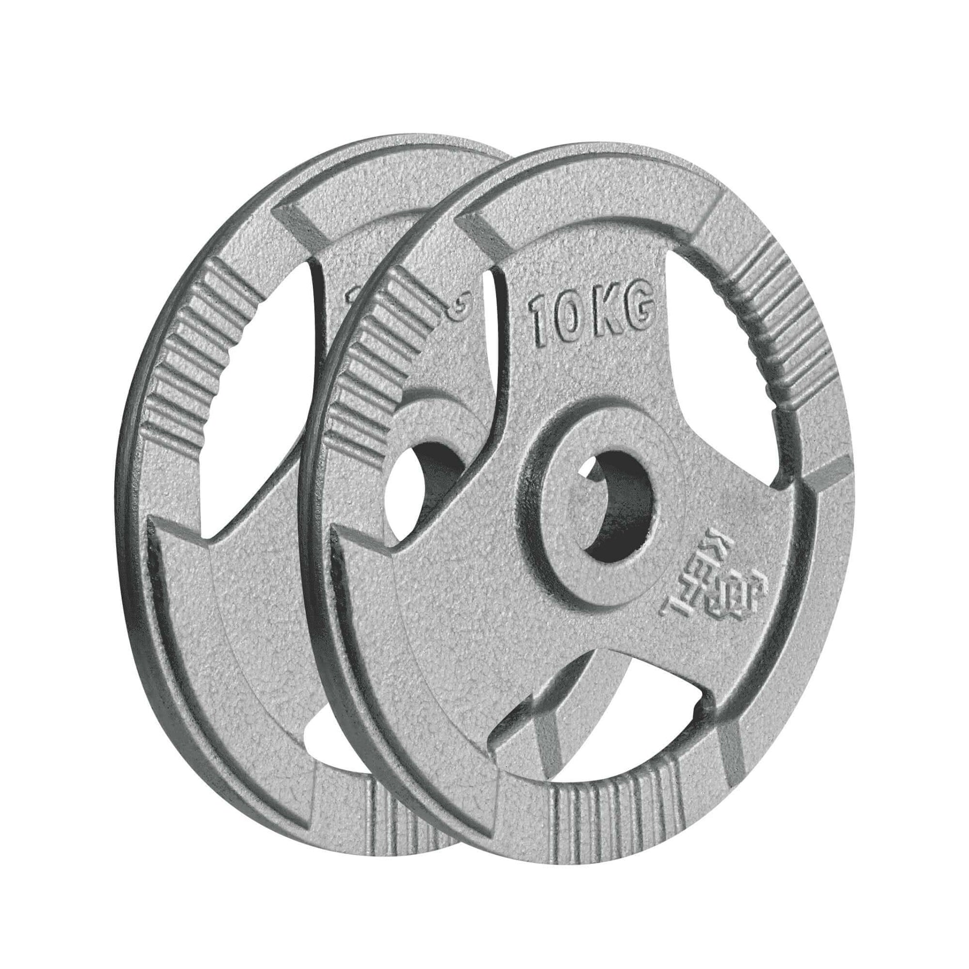 KEFL Cast Iron 2"Olympic Tri Grip Weight Plates