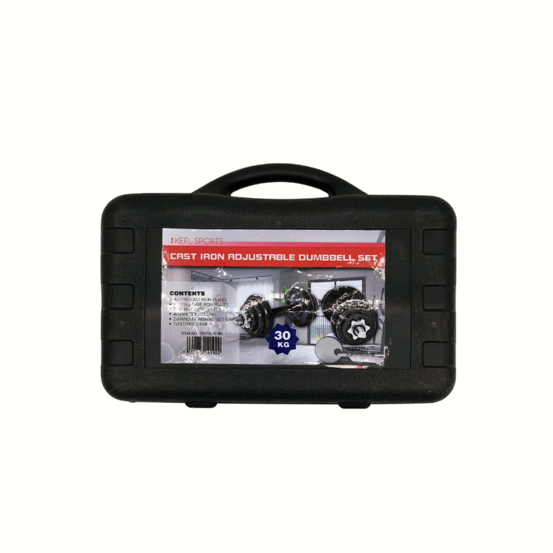 KEFL Cast Iron Adjustable Dumbbell Set 15kg - 20kg - 30kg - 50kg