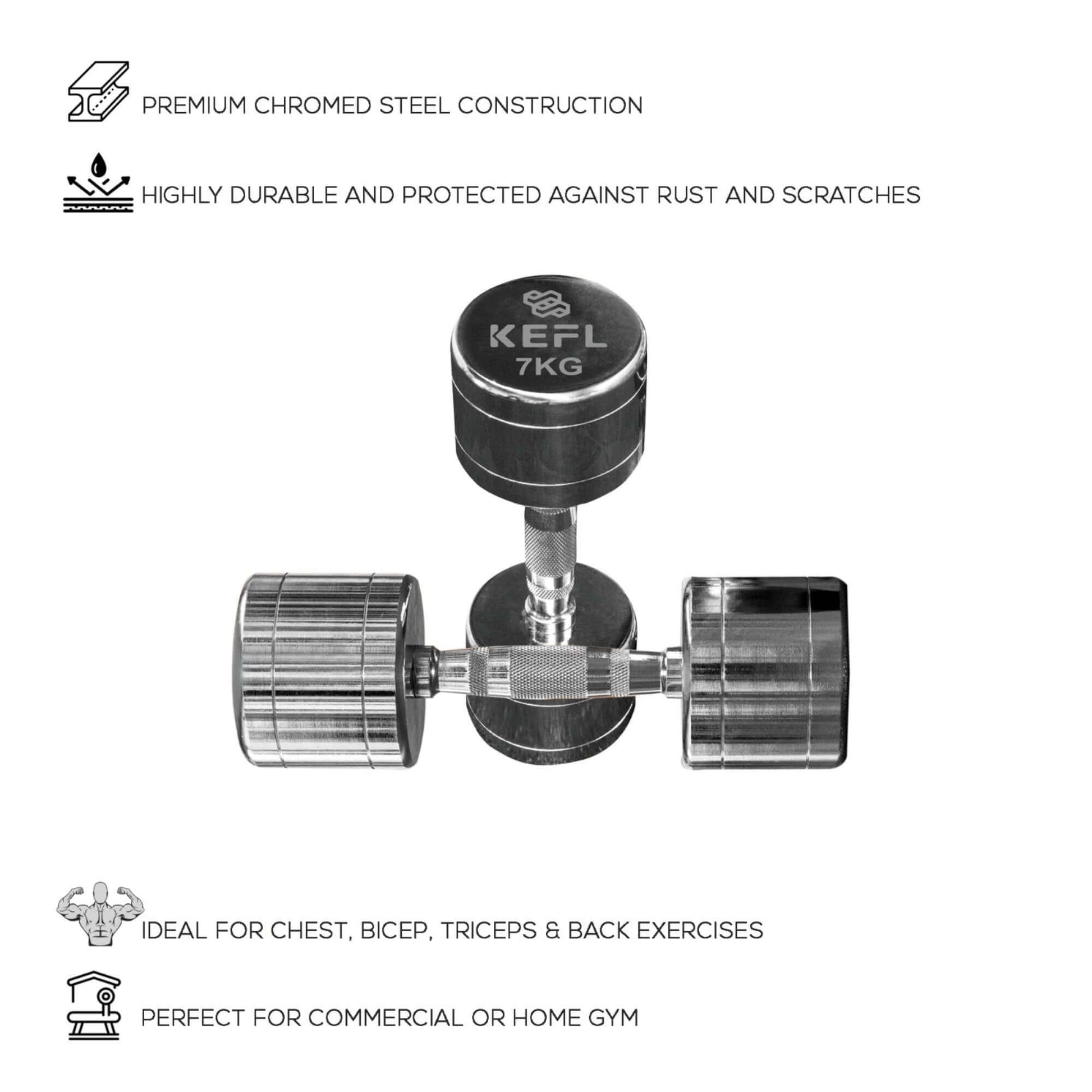 KEFL Chrome Dumbbell