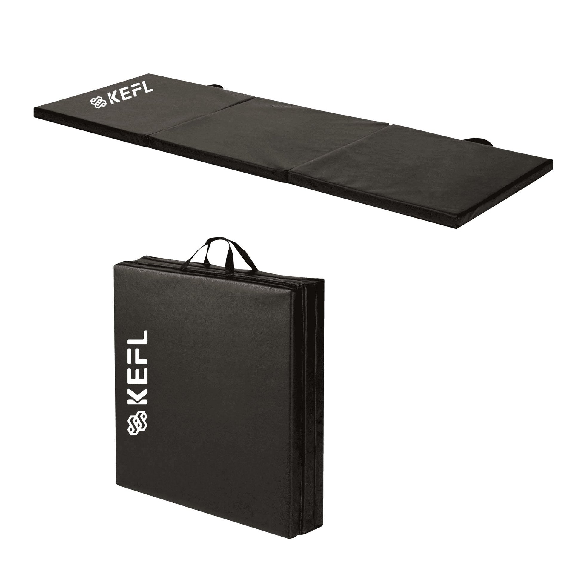 KEFL Foldable Exercise Mat - Black