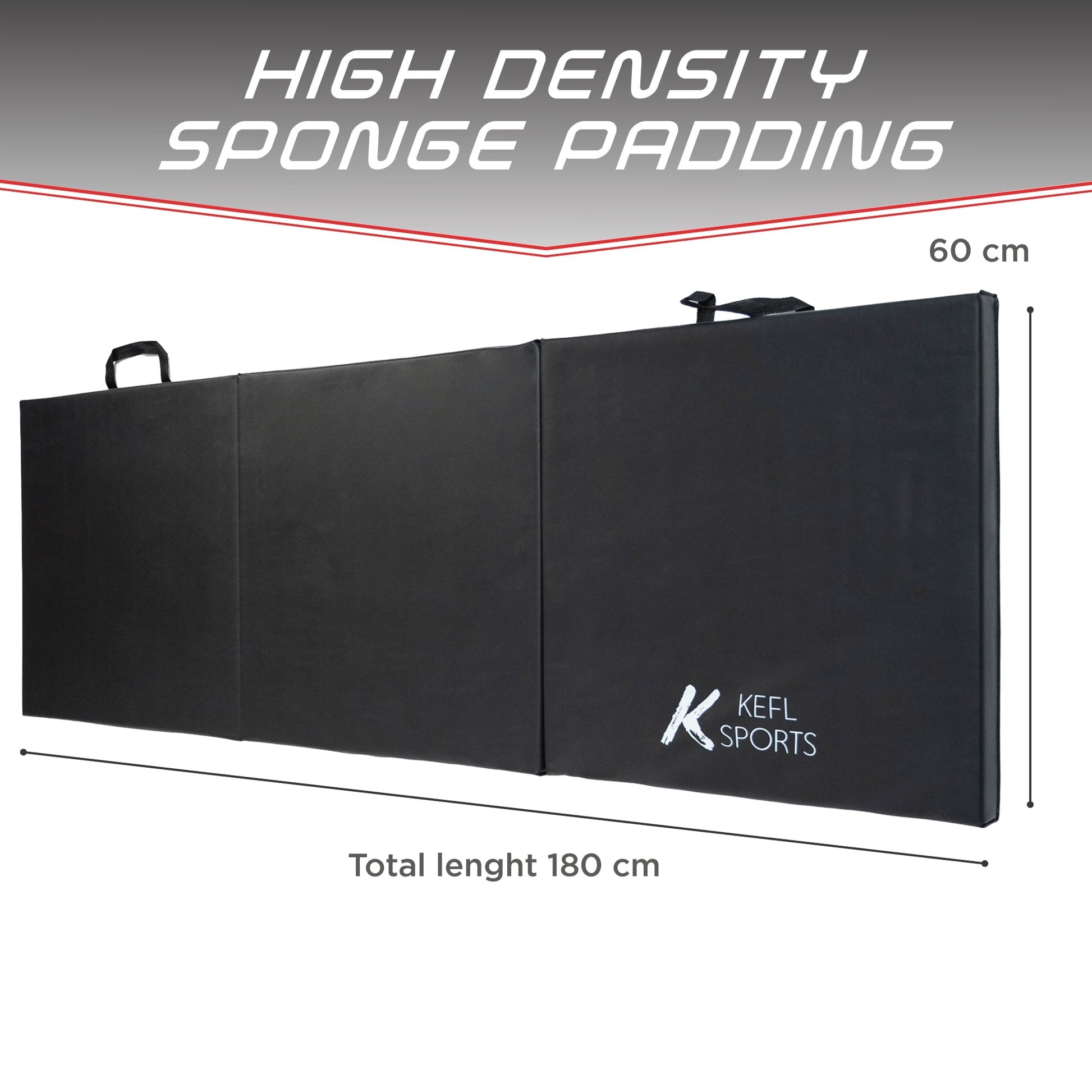 KEFL Foldable Exercise Mat - Black
