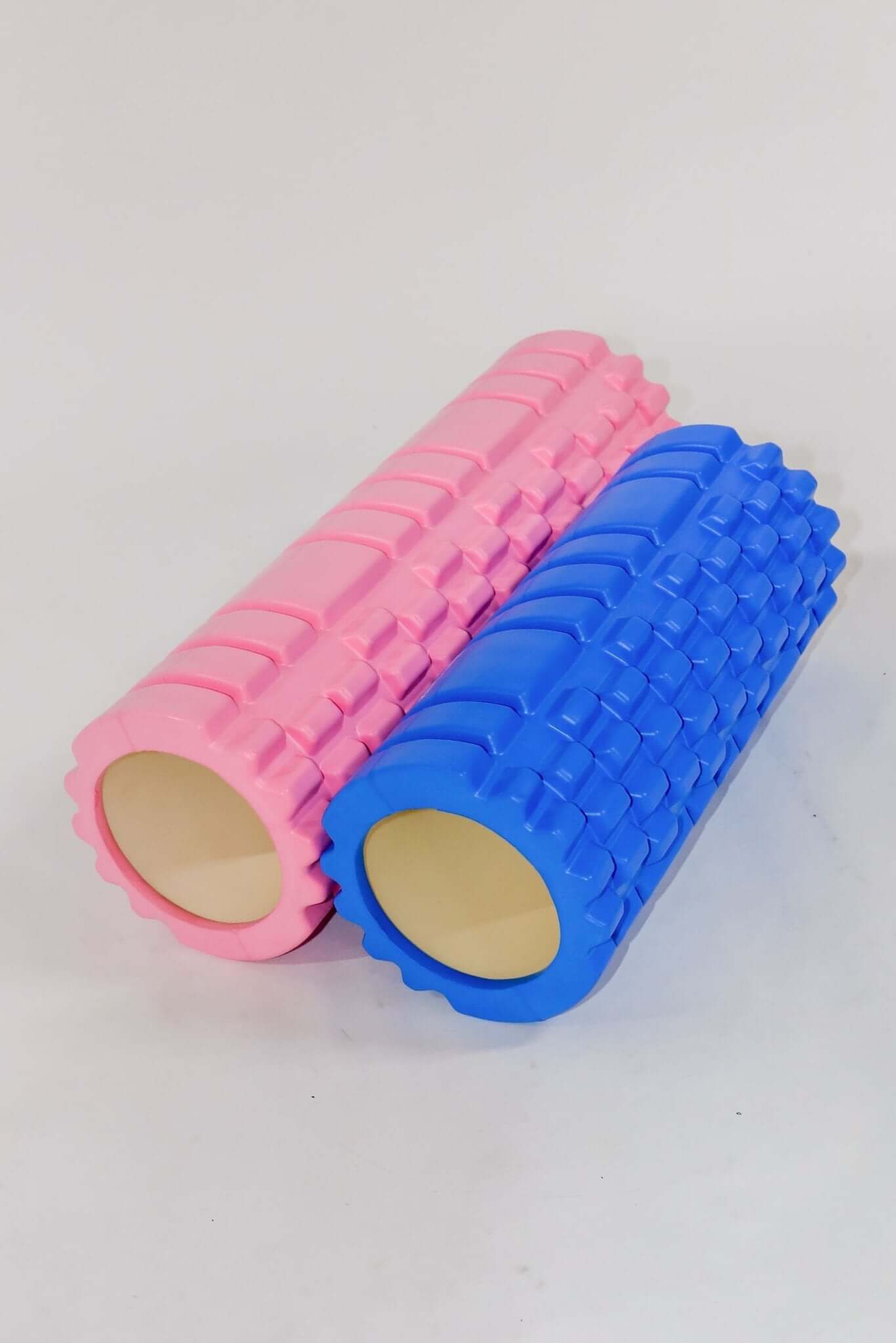 KEFL Life Yoga Foam Roller, Hollow, Blue & Pink