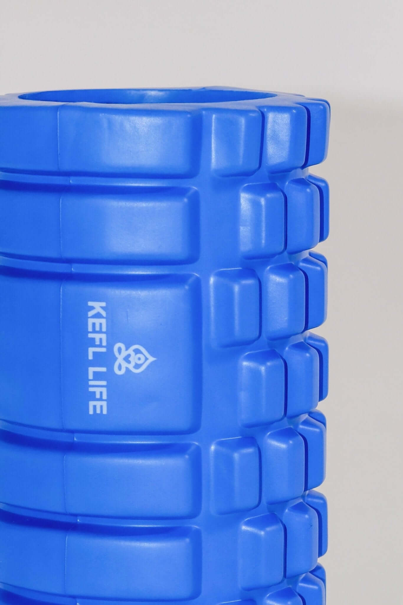KEFL Life Yoga Foam Roller, Hollow, Blue & Pink