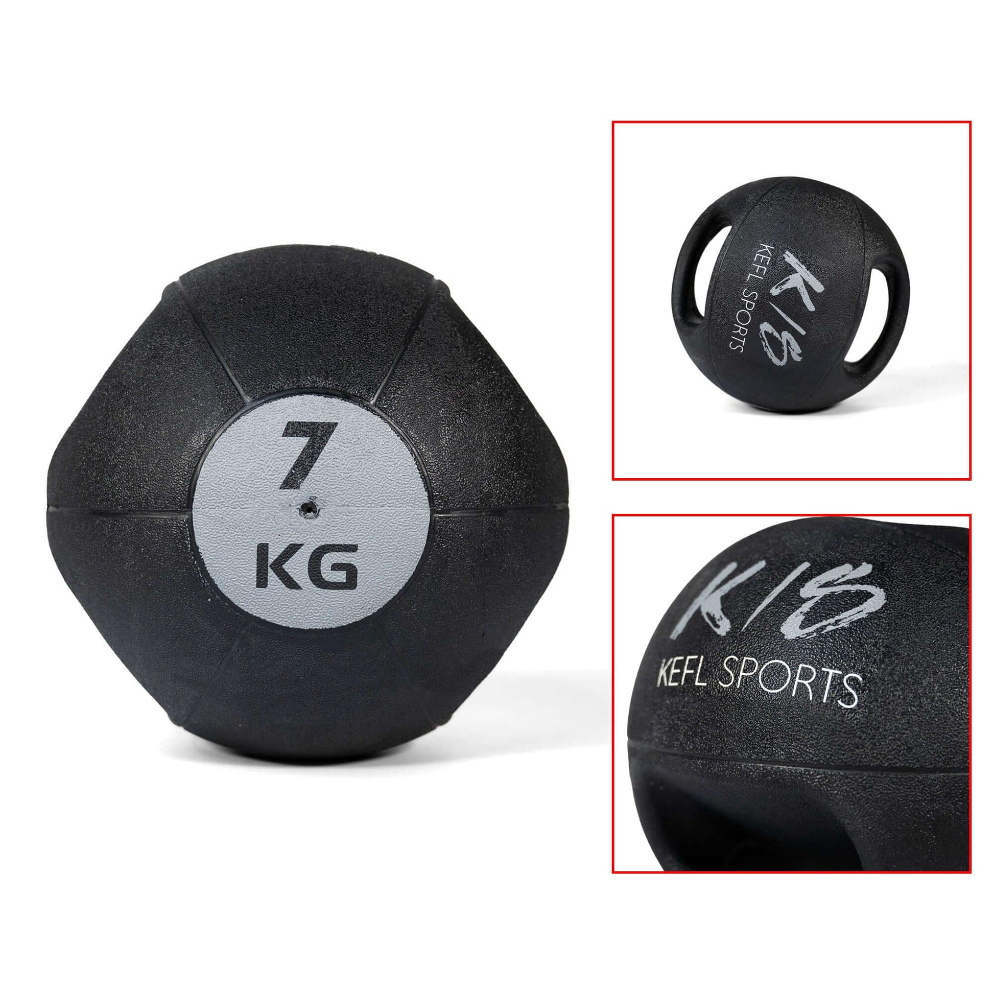 KEFL Medicine Balls with Handles - Colour Coded