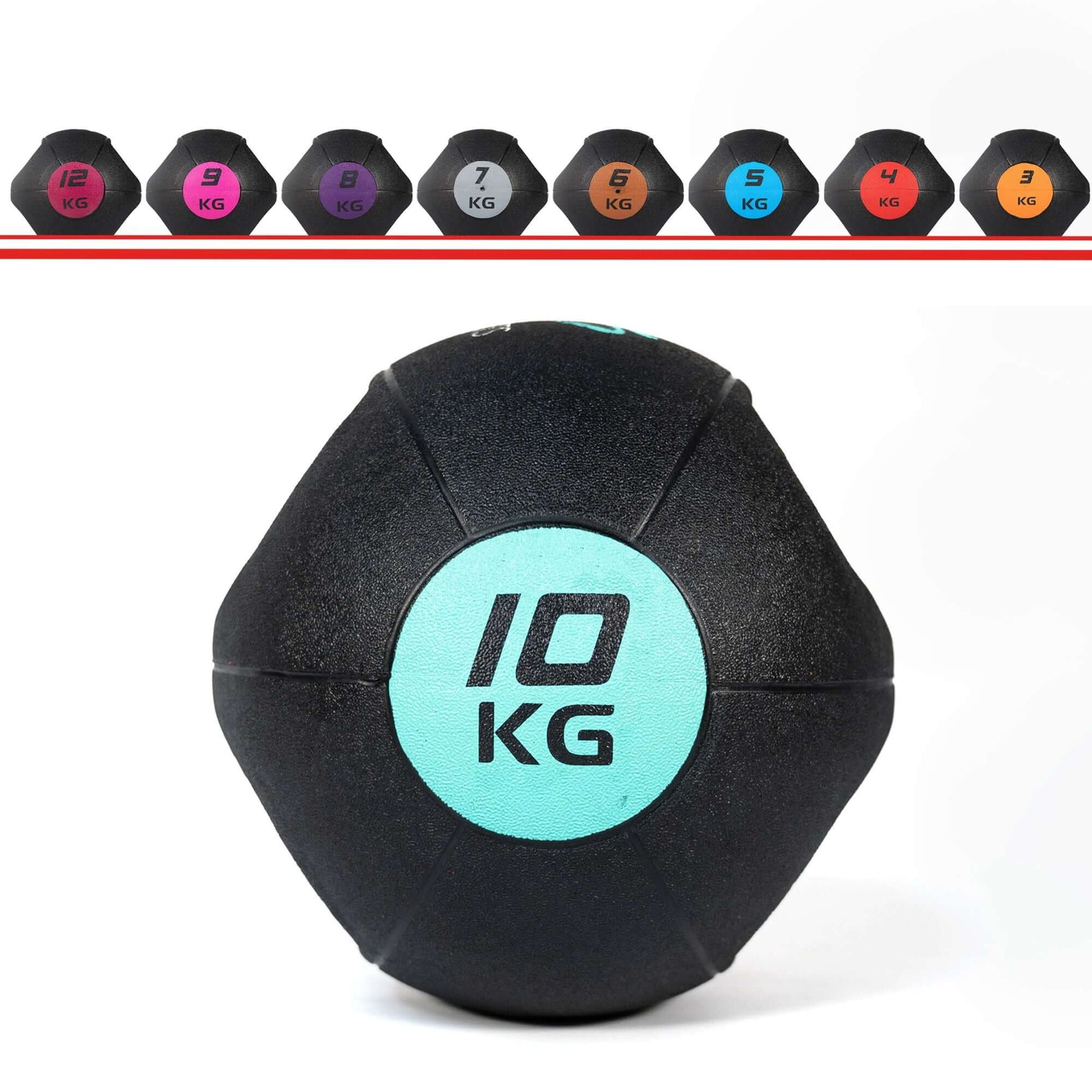 KEFL Medicine Balls with Handles - Colour Coded