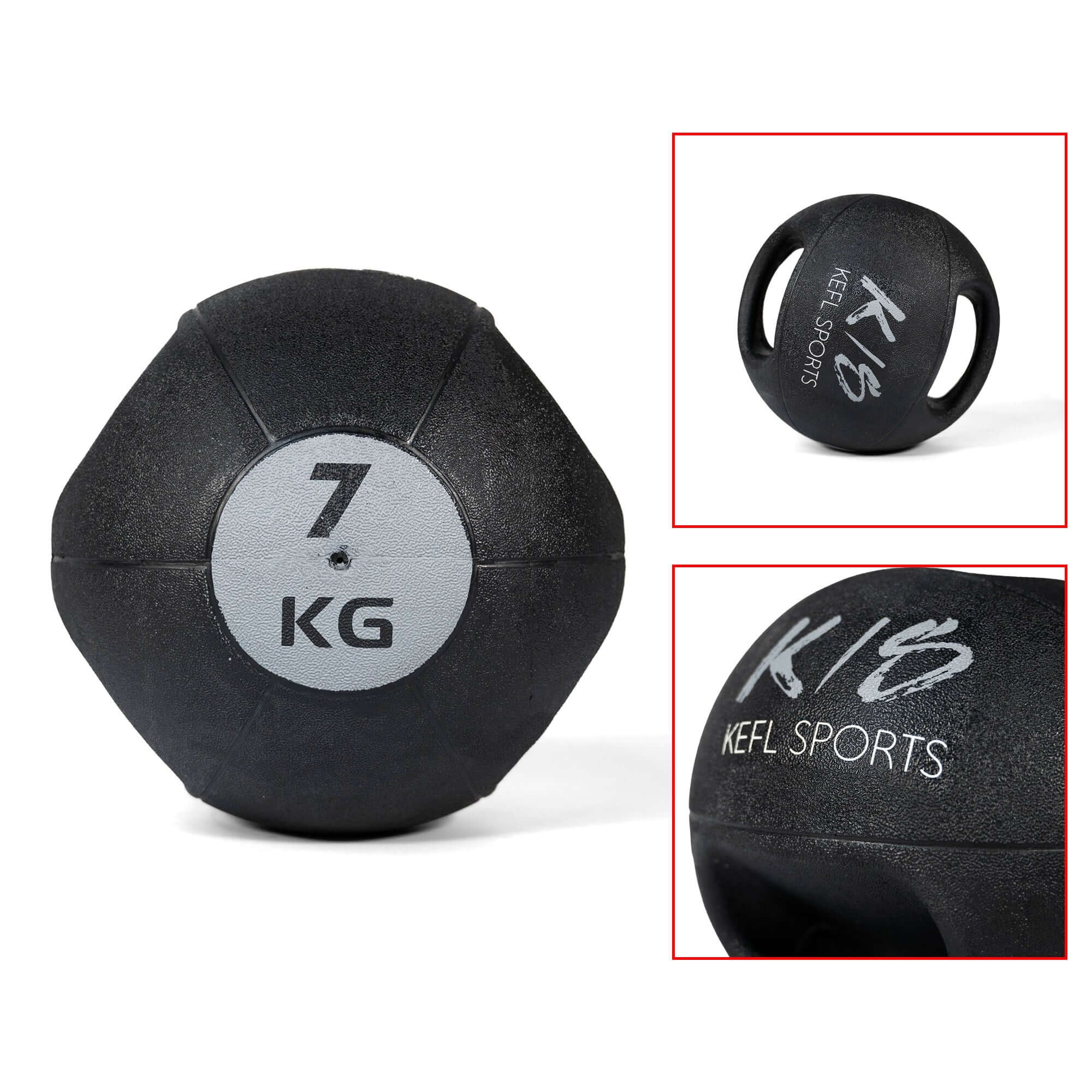 KEFL Medicine Balls with Handles - Colour Coded - KEFLUK