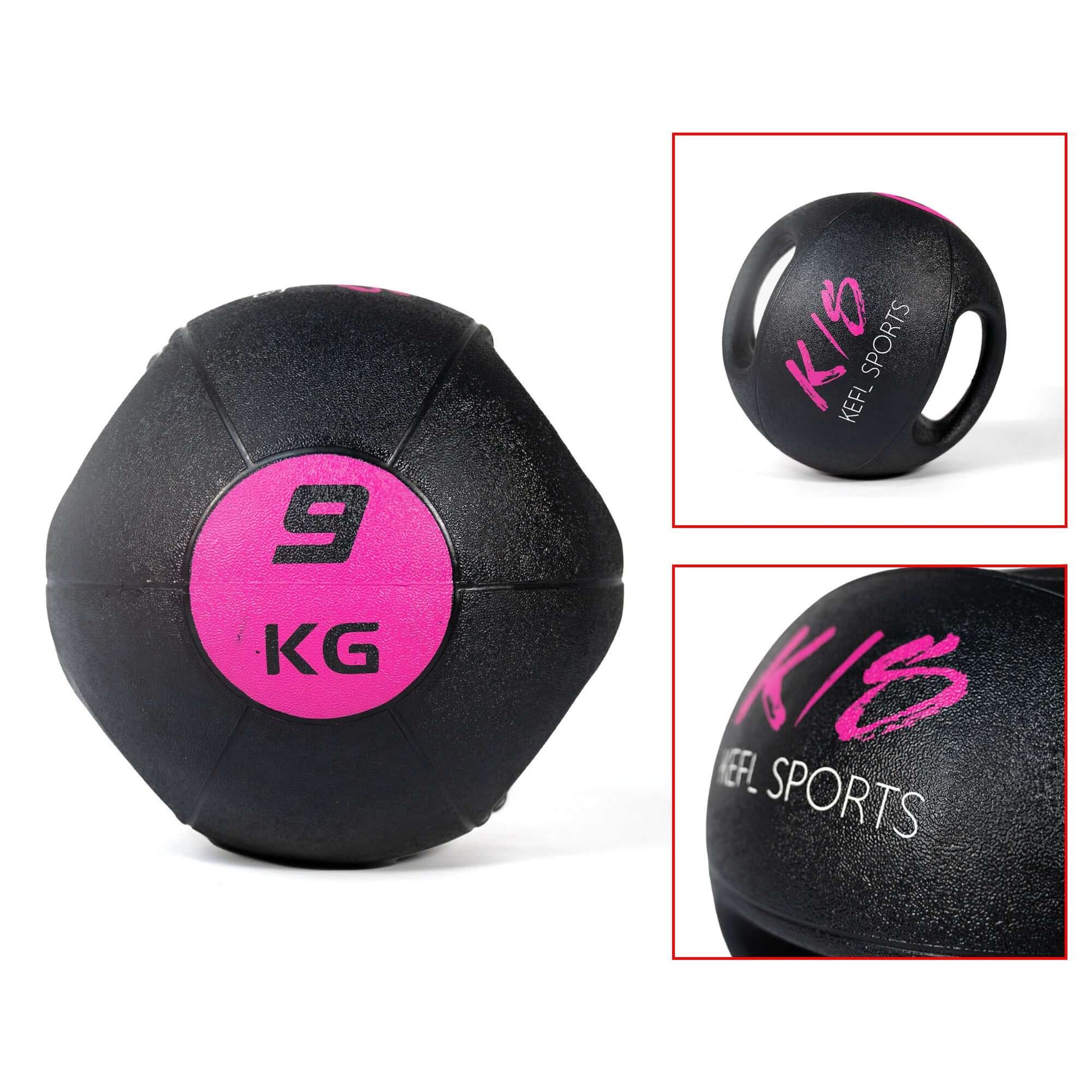 KEFL Medicine Balls with Handles - Colour Coded