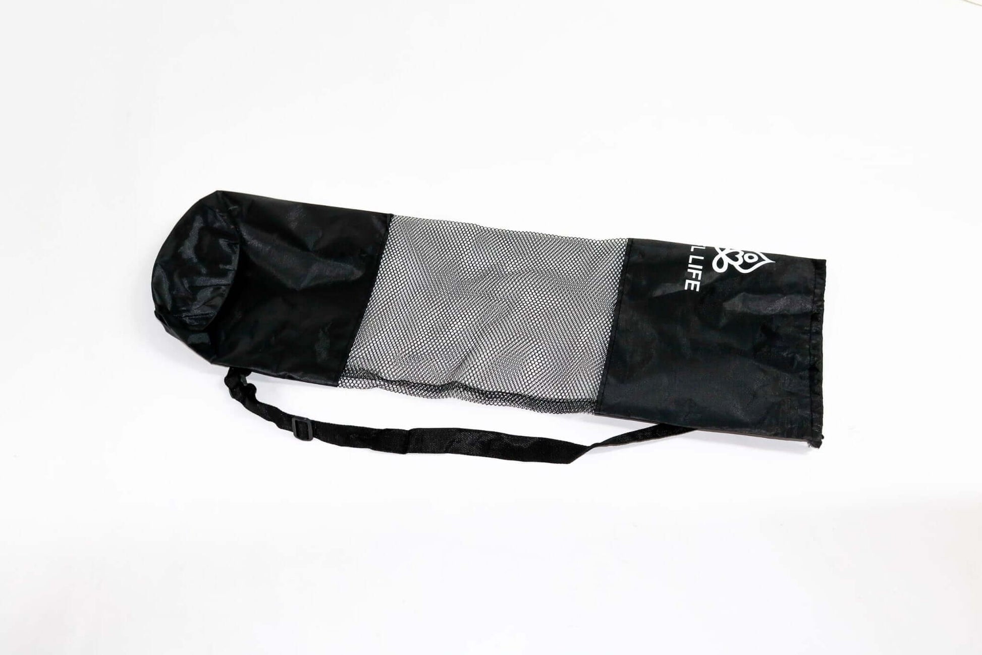 KEFL Mesh Yoga Mat Bag in Black