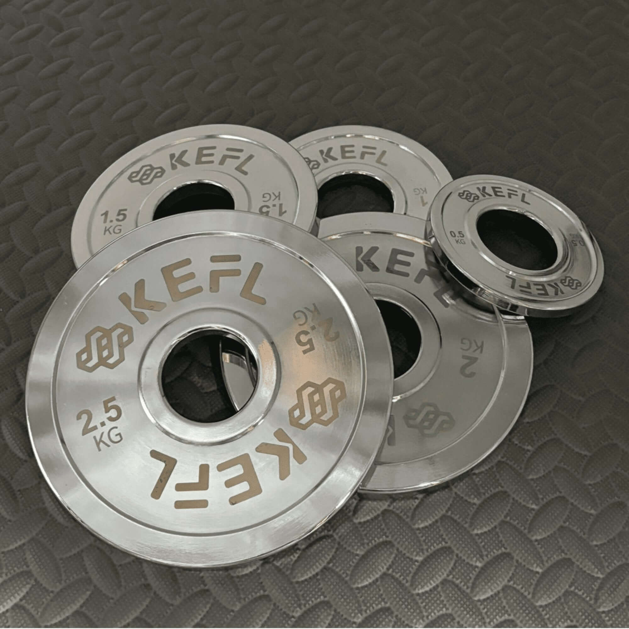 KEFL Olympic Fractional Plates in Chrome