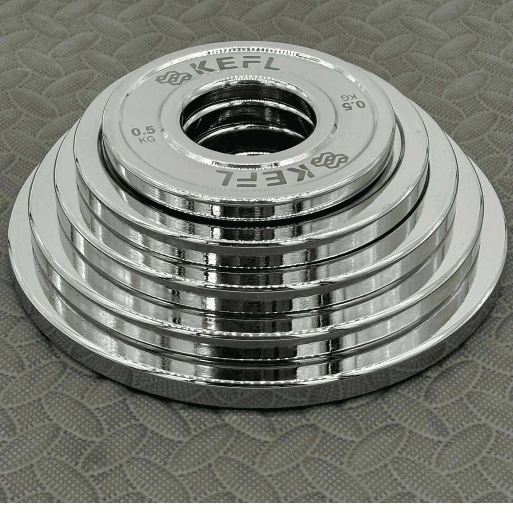 KEFL Olympic Fractional Plates in Chrome
