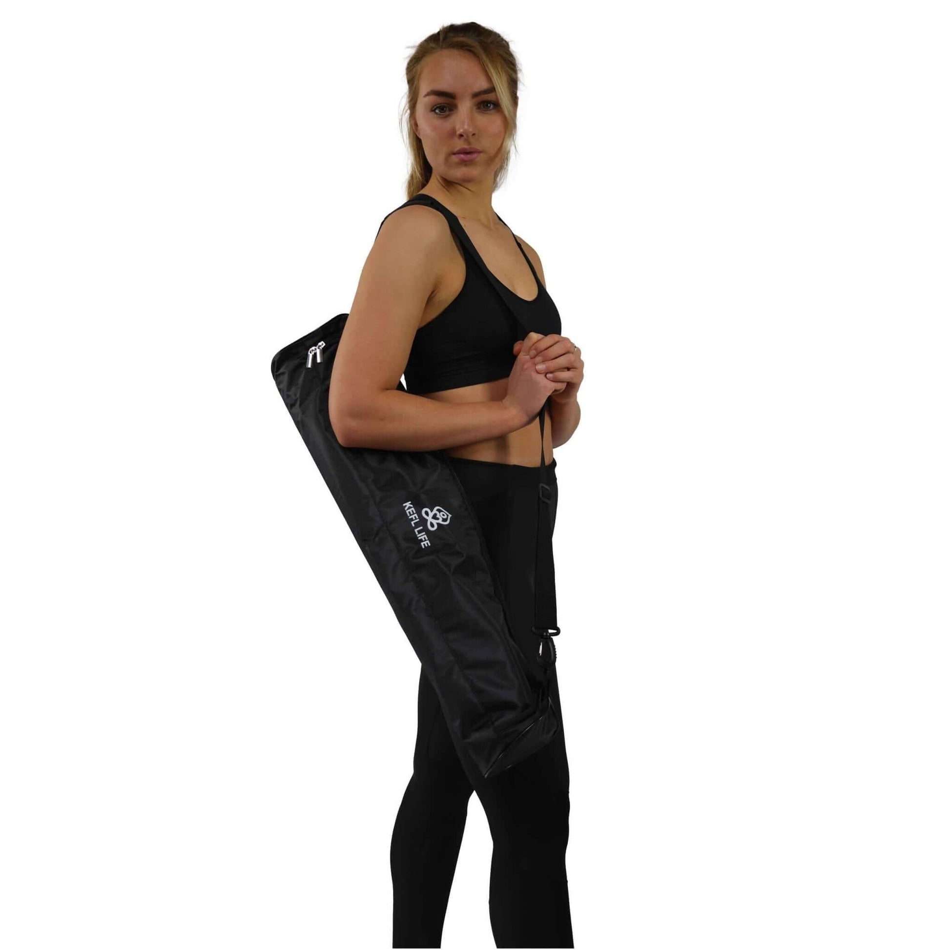 KEFL Oxford Yoga Mat Bag in Black