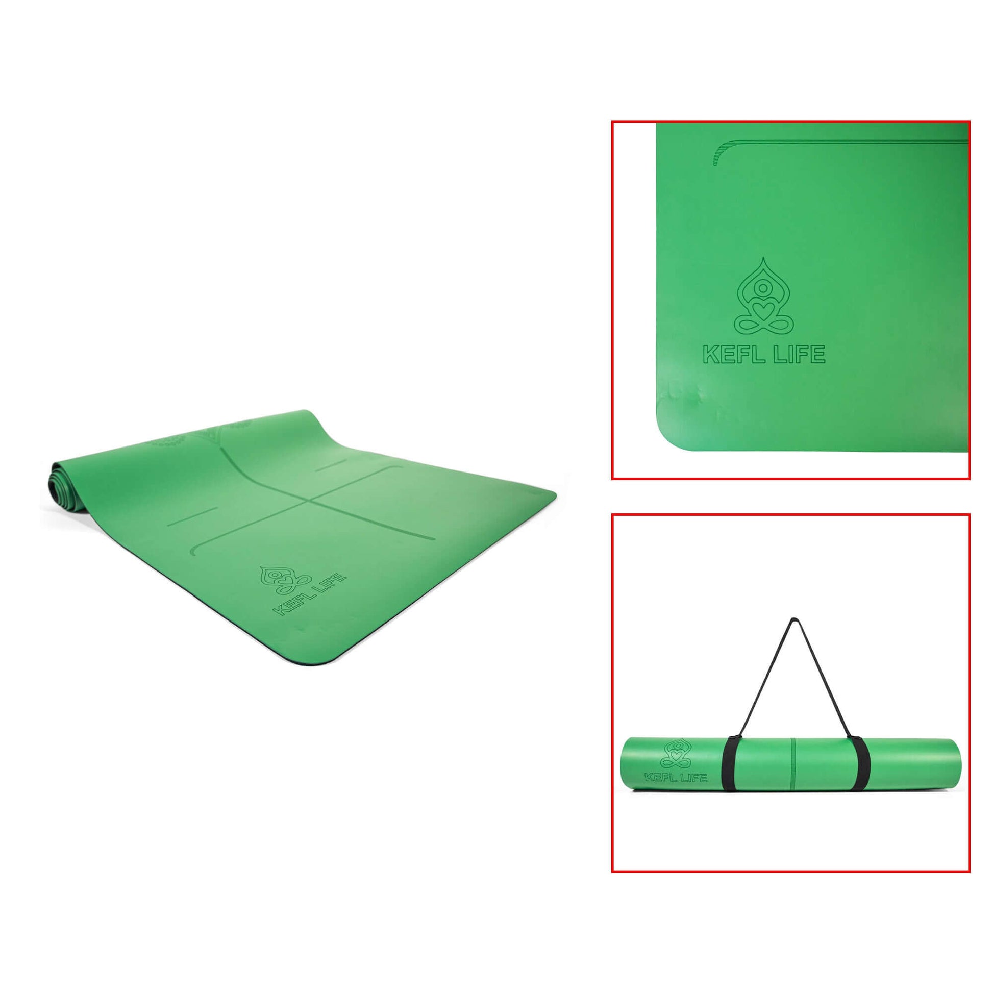 KEFL Pro Designer Yoga Mats - with Free Carrying Bag