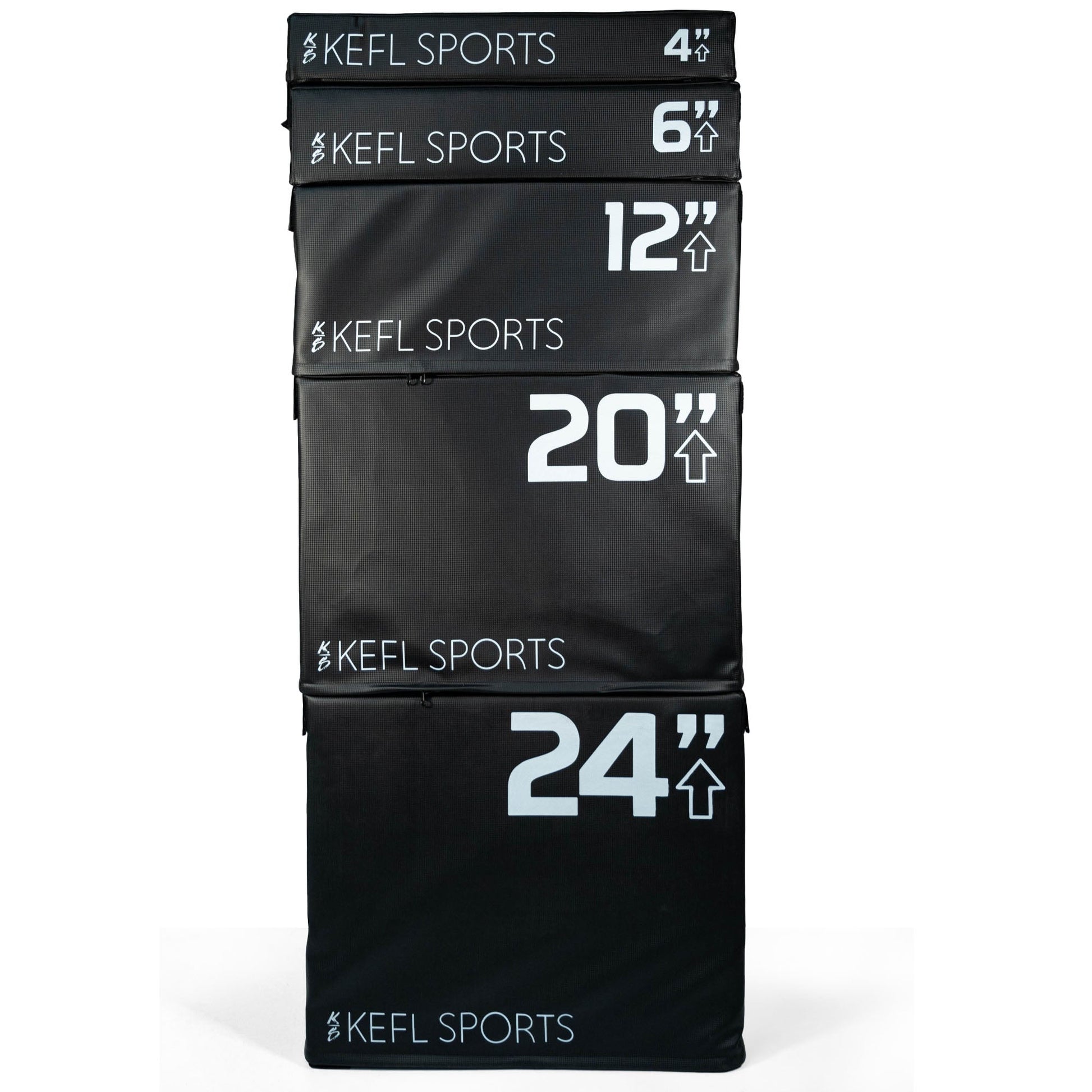 KEFL Soft Foam Plyo Jump Box - Black