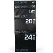 KEFL Soft Foam Plyo Jump Box - Black - KEFL