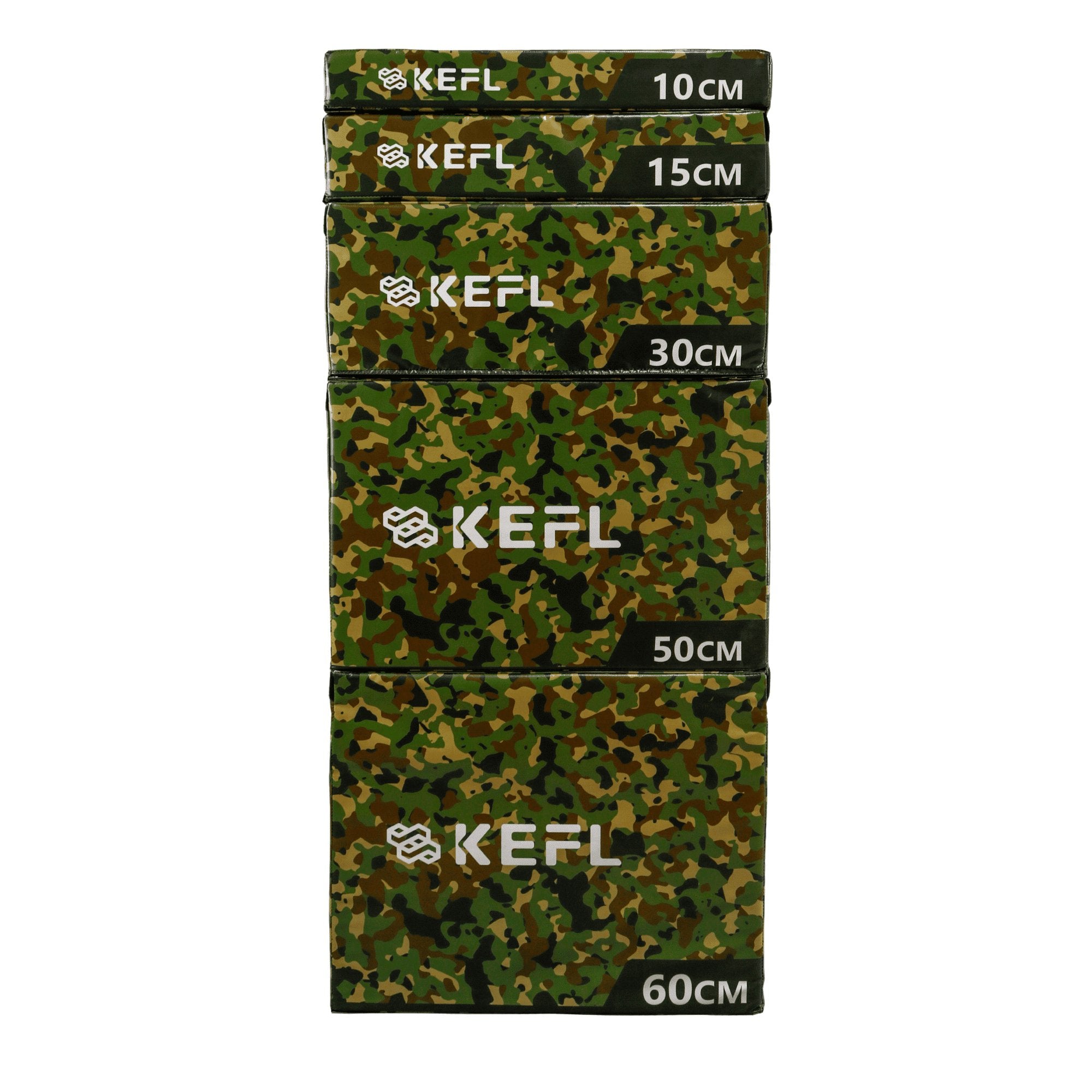 KEFL Soft Foam Plyometric Jump Box - Green Camo - KEFLUK