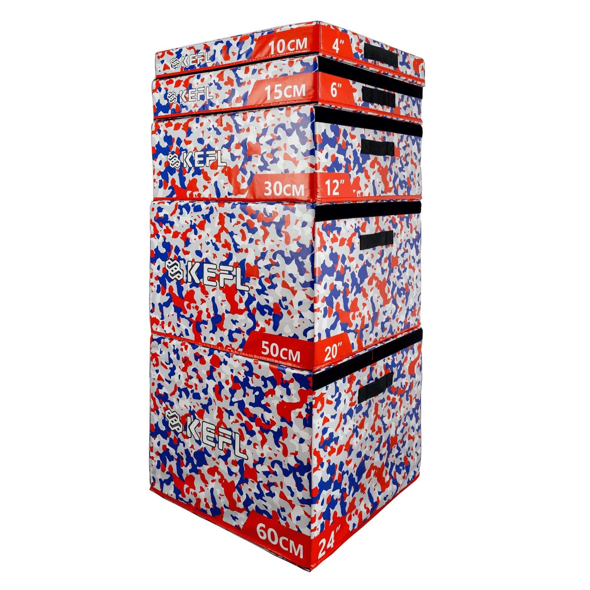 KEFL Soft Foam Plyo Jump Box - Red Camo