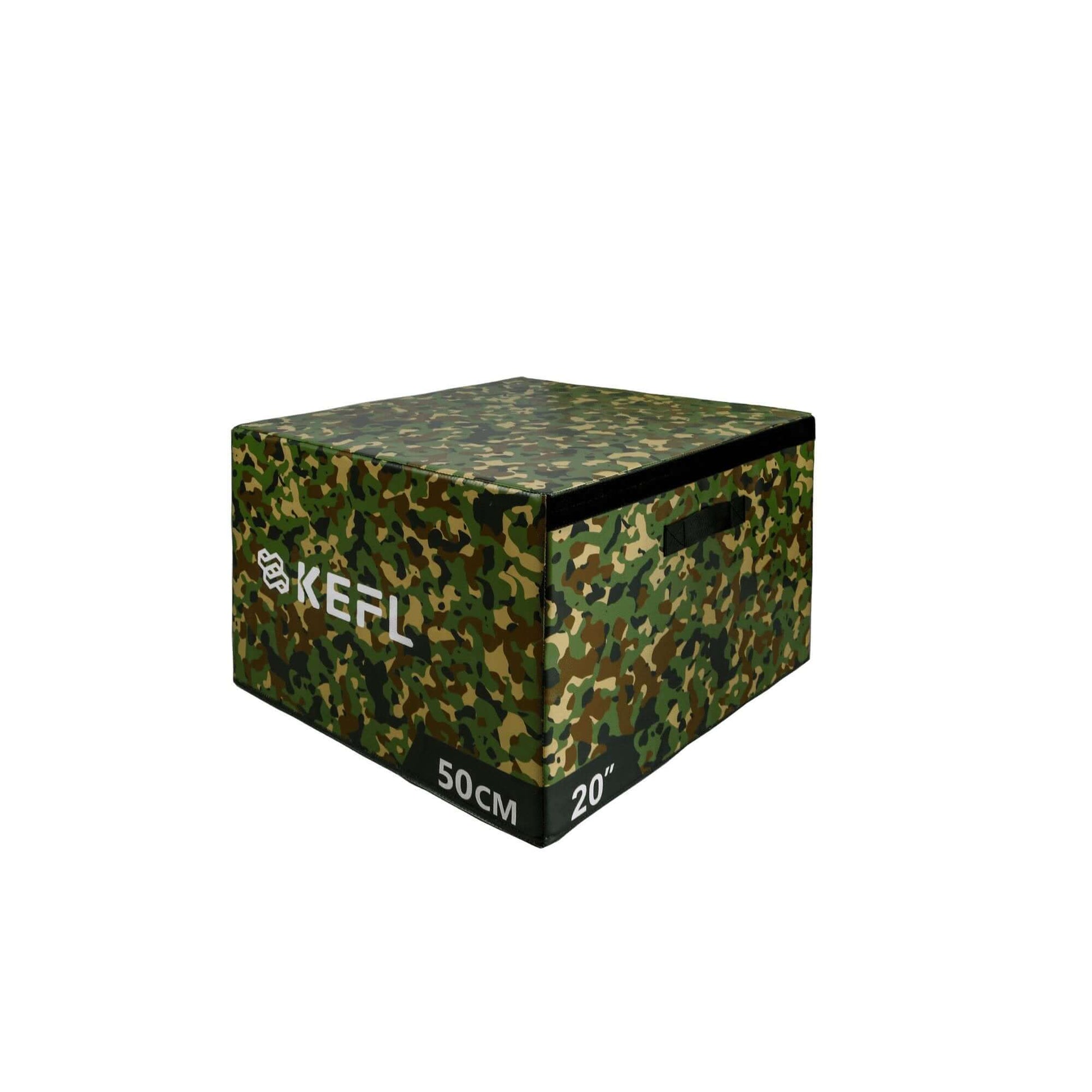 KEFL Soft Foam Plyometric Jump Box - Green Camo