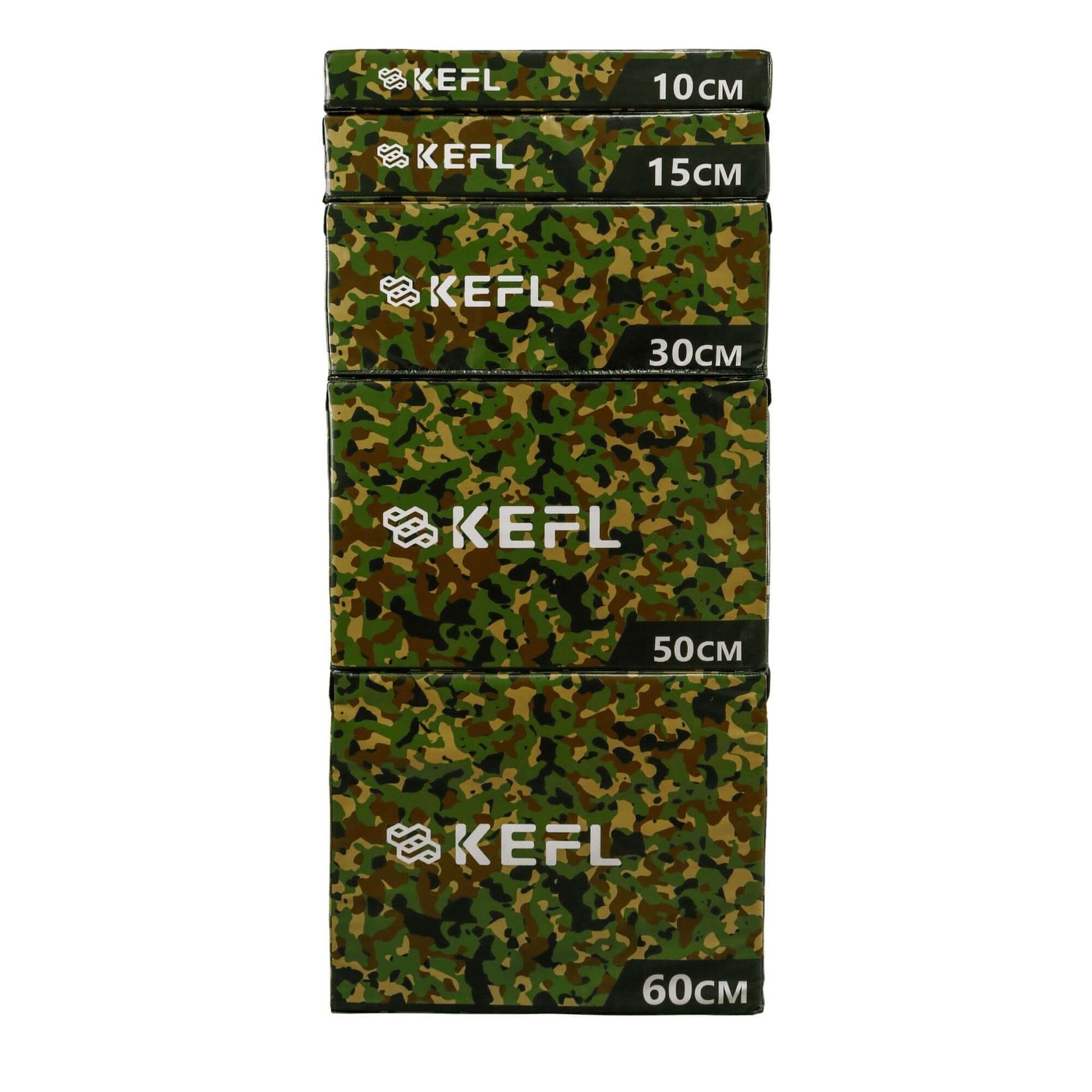 KEFL Soft Foam Plyometric Jump Box - Green Camo